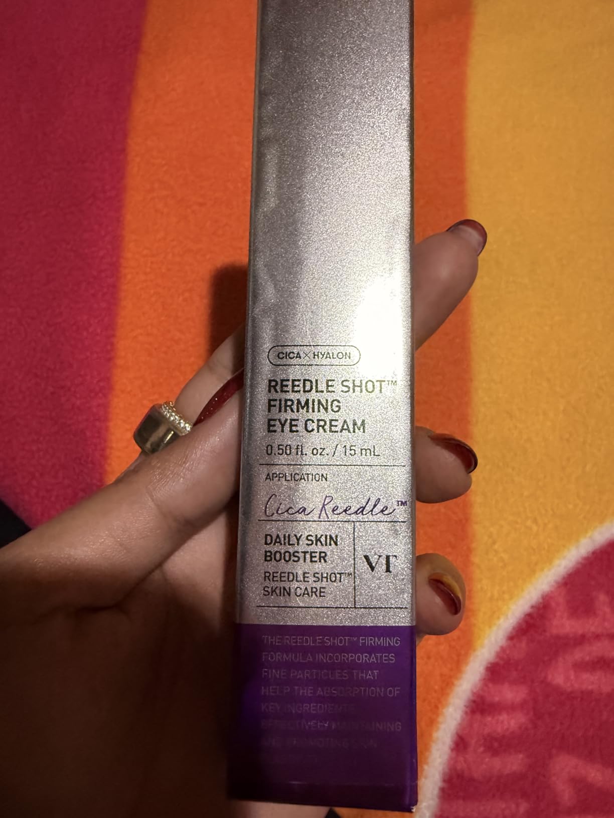 VT COSMETICS Reedle Shot Firming Eye Cream, Vibrating Eye Applicator for Puffy Eyes, Dark Circles & Under Eye Bags, Firming & Wrinkle Care with Peptides & Hyaluronic Acid, Korean Skincare, 0.51 fl oz customer photo 2