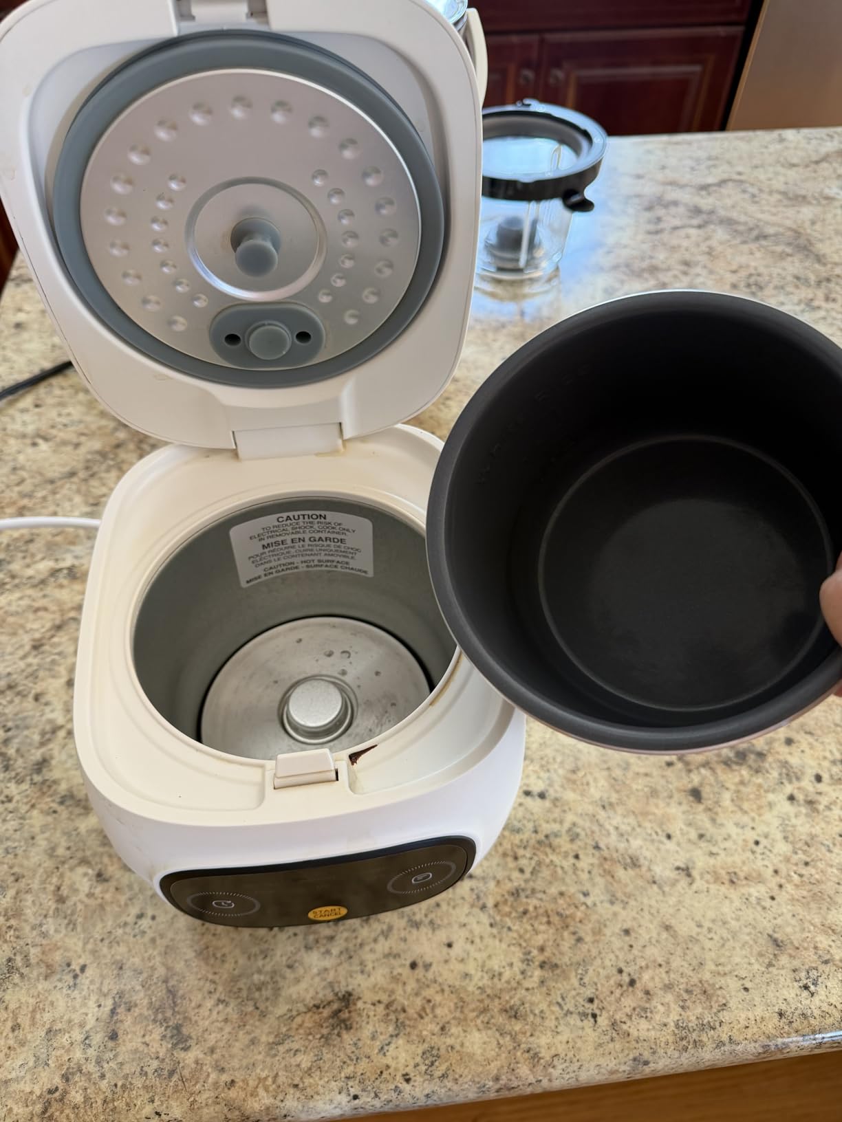 COMFEE' Mini Rice Cooker 4 Cups Cooked/2 Cups Uncooked, Portable Non-Stick rice maker, 24 hours Timer Delay, 6 Functions, Fast Cooker, Brown Rice, Oatmeal, White customer photo 1