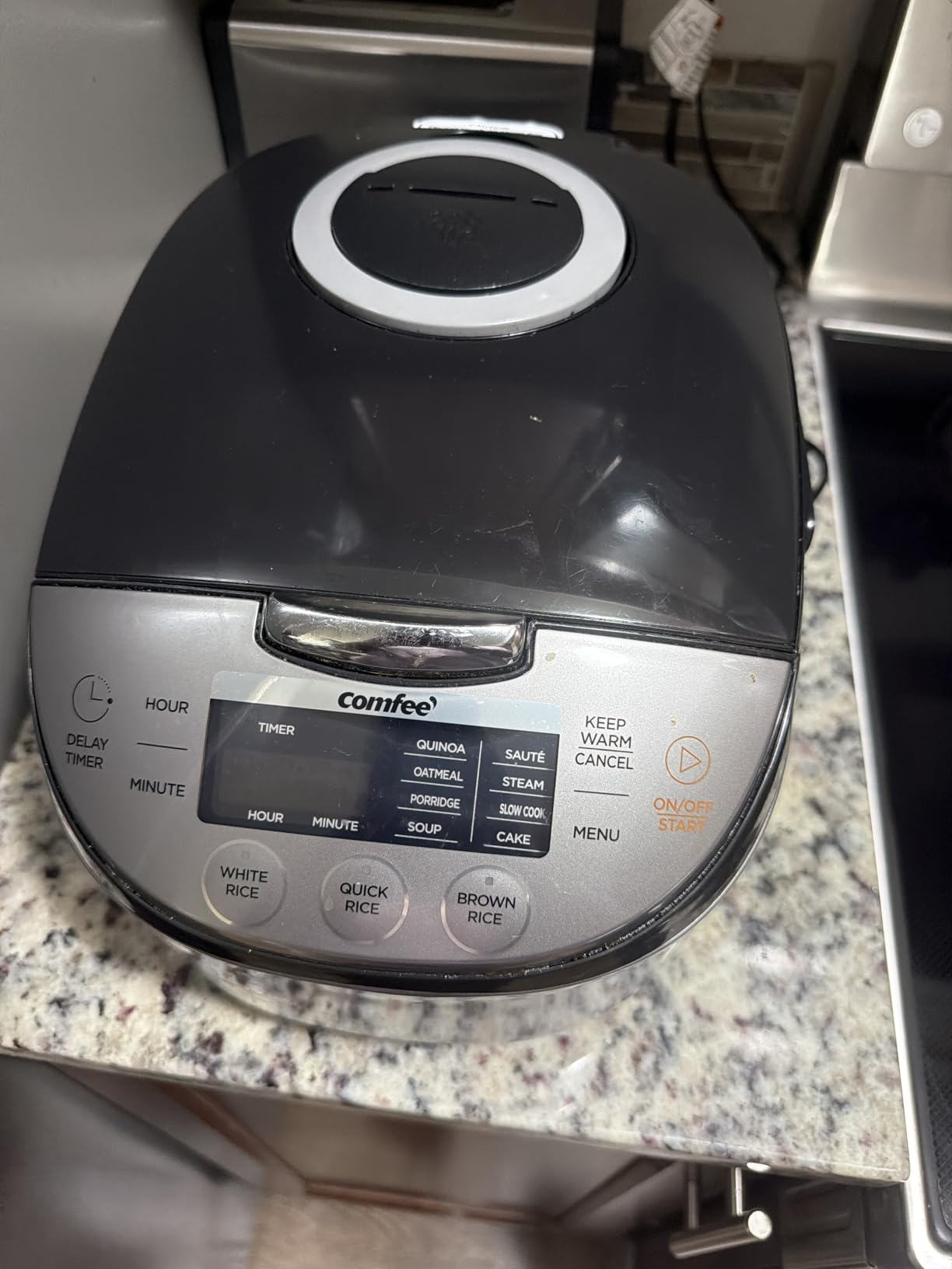 COMFEE' Rice Cooker with Fuzzy Logic, 11-Preset Modes, 6-Cups Uncooked Rice | 12 cups cooked, Japanese rice cooker style, portable non-stick rice maker, steamer, fast, grain cooker, 24-hour delay timer customer photo 1