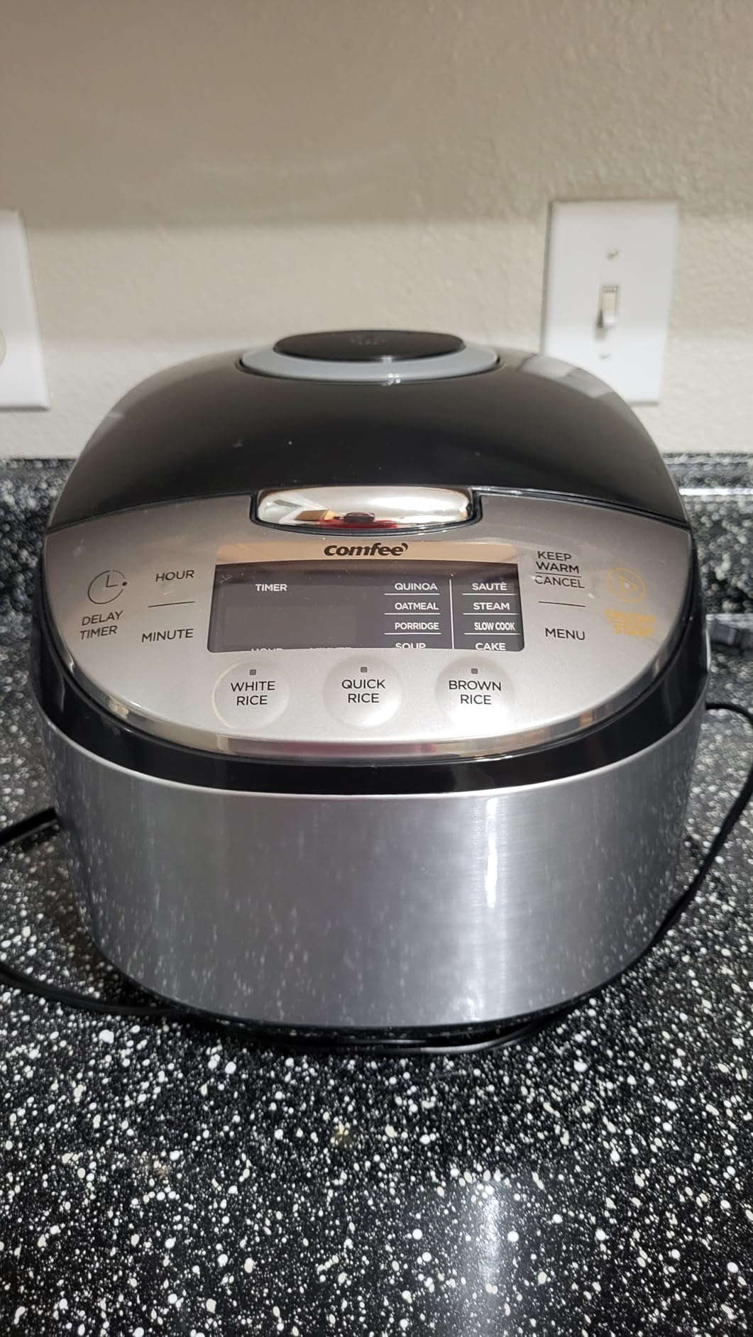 COMFEE' Rice Cooker with Fuzzy Logic, 11-Preset Modes, 6-Cups Uncooked Rice | 12 cups cooked, Japanese rice cooker style, portable non-stick rice maker, steamer, fast, grain cooker, 24-hour delay timer customer photo 2