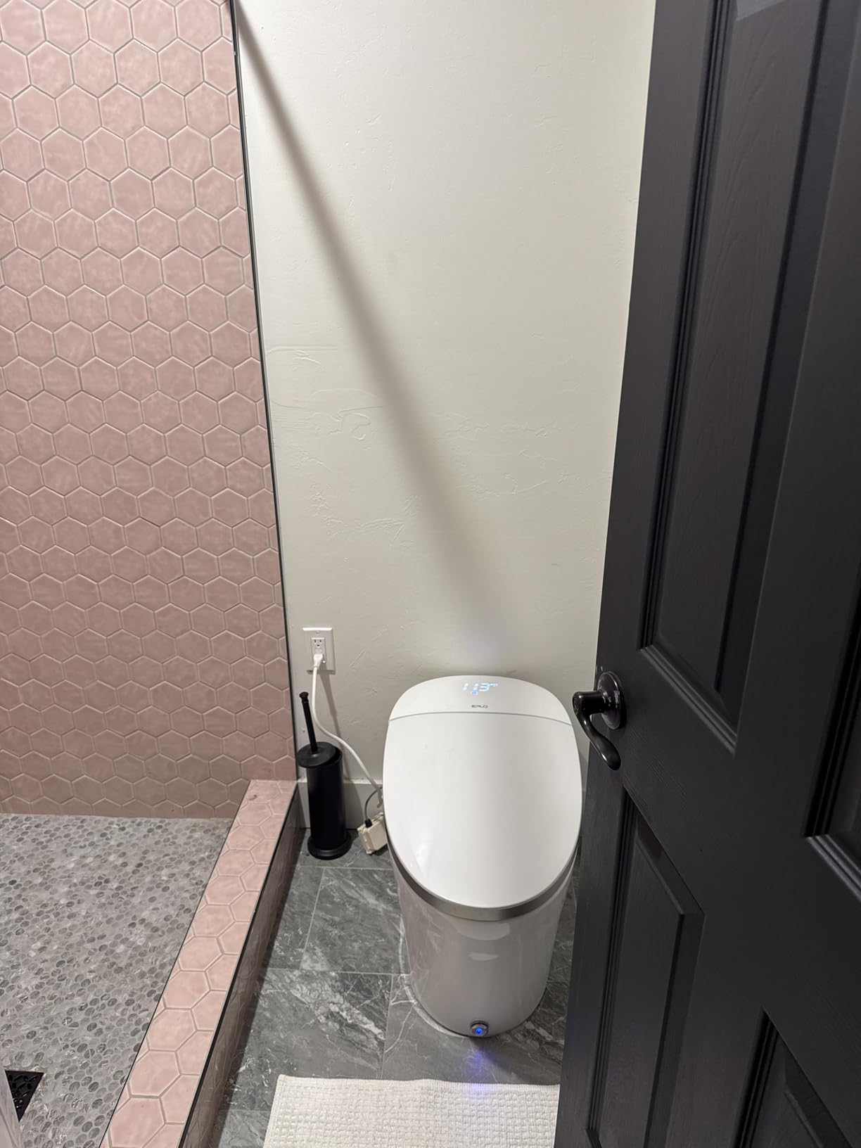 EPLO Smart Toilet with Powerful Flush, Auto Open/Close, Foam Shield, Elongated Heated Seat, ADA Comfort Height Bidet Toilet, Instant Warm Water & Dryer, Temp Display - iX7-PRO customer photo 1