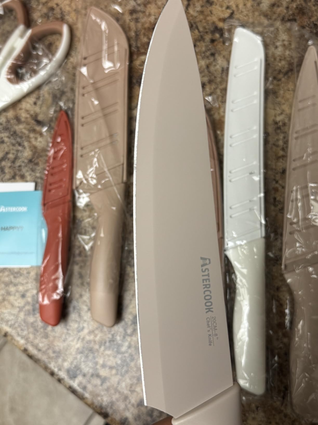 Astercook Knife Set, 13 Pieces Kitchen Knives Set with Healthy Anti-Rust Coating, Dishwasher Safe customer photo 1