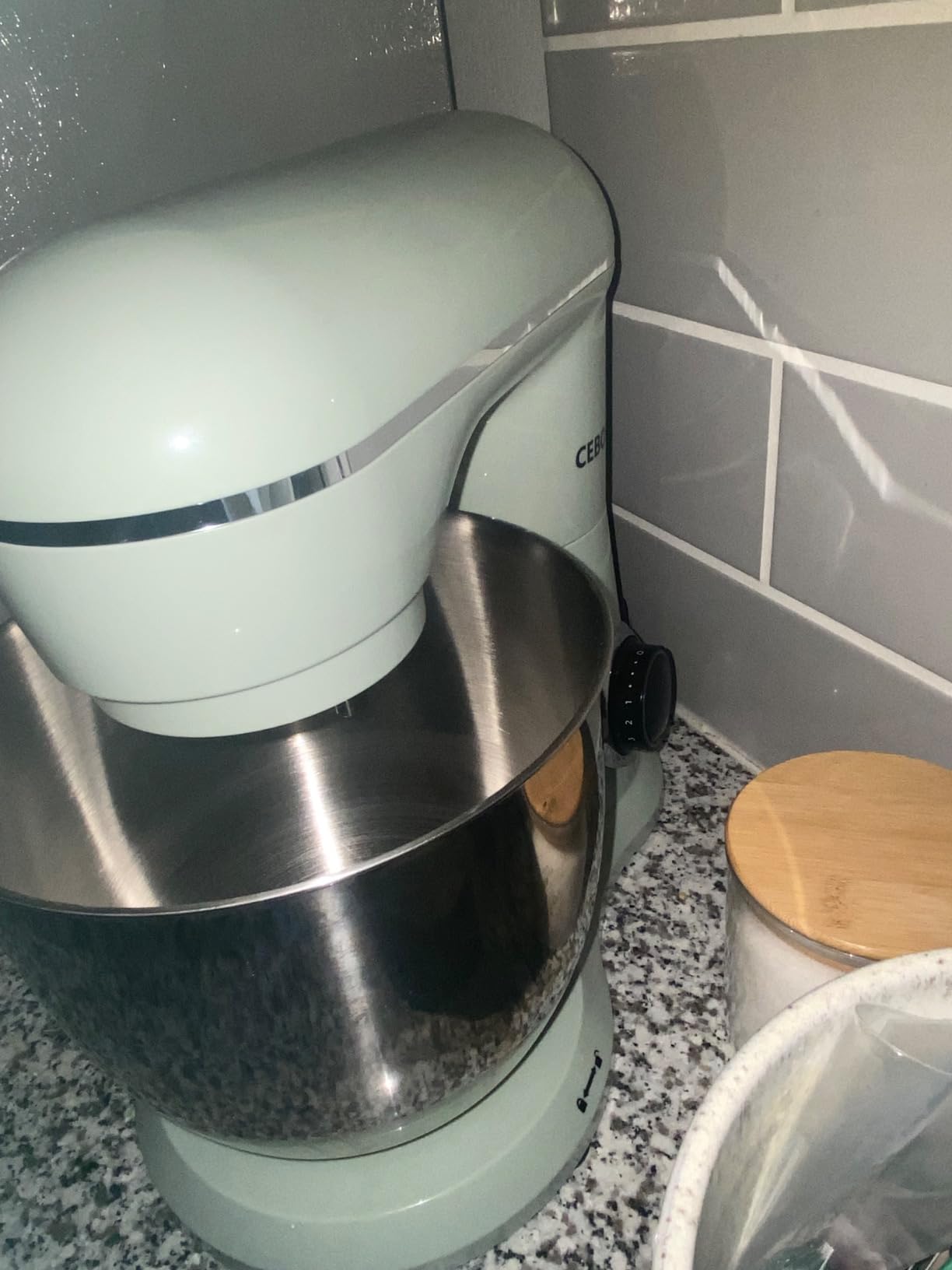 CEBORY 3-IN-1 Electric Stand Mixer, 6.5QT Bowl 660W 10-Speed Kitchen Mixer, Household Food Mixers include Dough Hook, Beater and Whisk, Bread Cake Mixer for Baking and Most Home Cooks, Black customer photo 1