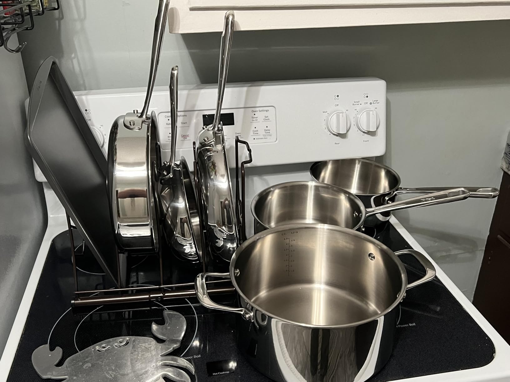 T-fal Pro Tri-Ply Stainless Steel Cookware Set 13 Piece Induction Compatible, Oven Safe 500F, Lids 350F, Fast & Even Heat, Pots and Pans Set, Professional Quality, Kitchen Essentials, Silver customer photo 2