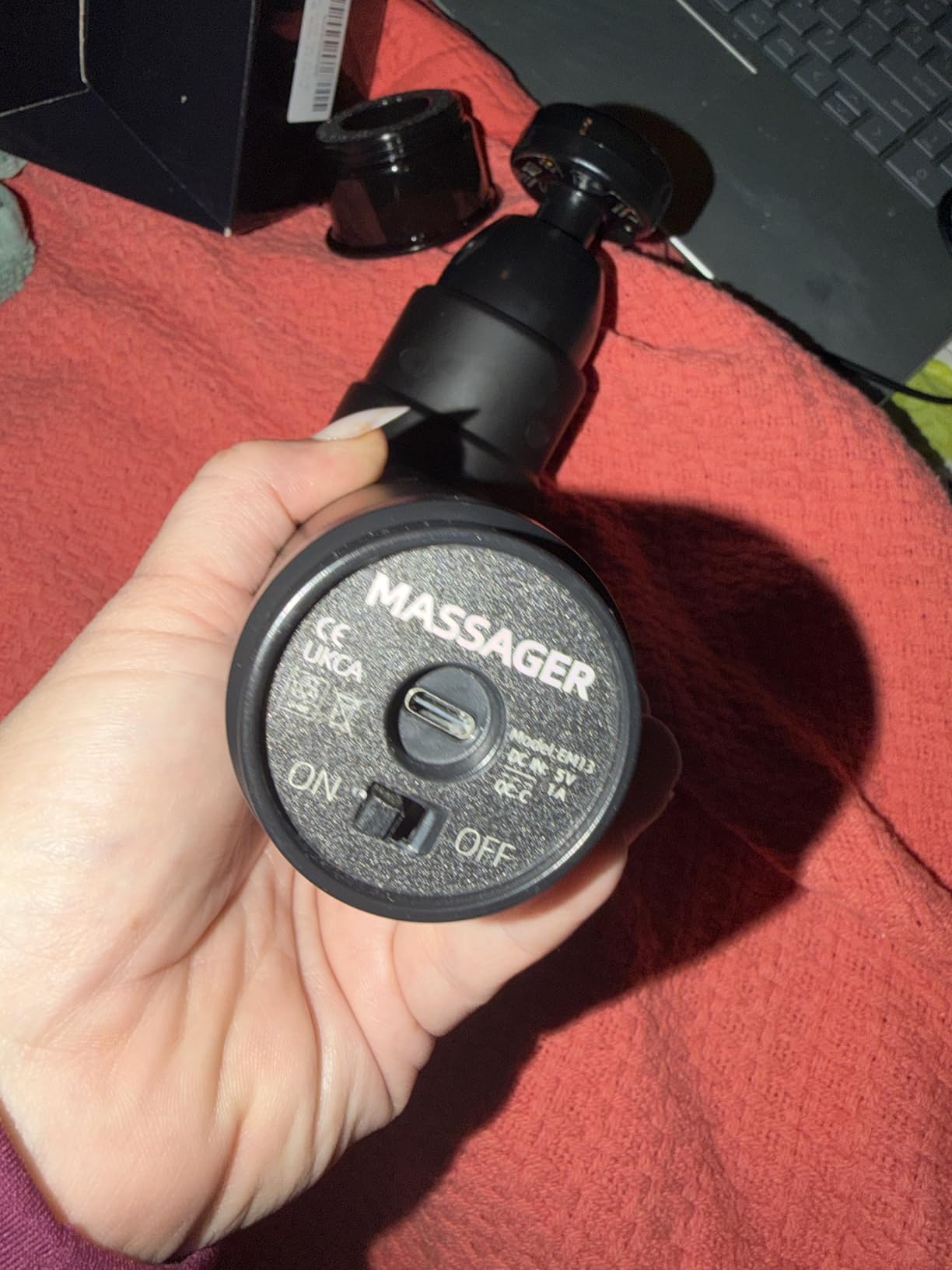 Massage Gun with Heat Massager Deep Tissue Muscle Massager Gifts for Men | Back Massager for Pain Relief Percussion Handheld Massager FSA Eligible HSA Birthday Gifts for Him Silent Carrying case customer photo 1
