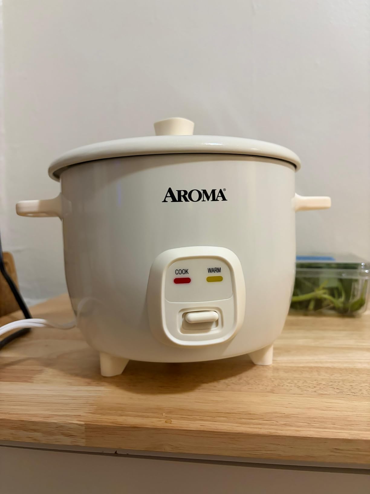 AROMA CoreCoat Pot-Style Rice Cooker with One-Touch Control and Non-Stick Ceramic Coating (6 Cups Cooked, 3 Cups Uncooked) customer photo 1