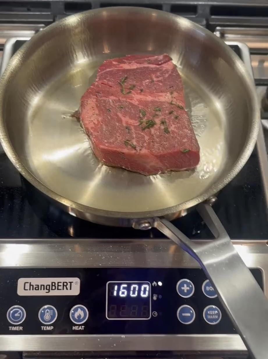 ChangBERT Portable Induction Cooktop Enhanced Version, One-Click Max Power 1800W Large Heating Coil Burner, Precise Temperature Control, NSF Certified Commercial Grade customer photo 1