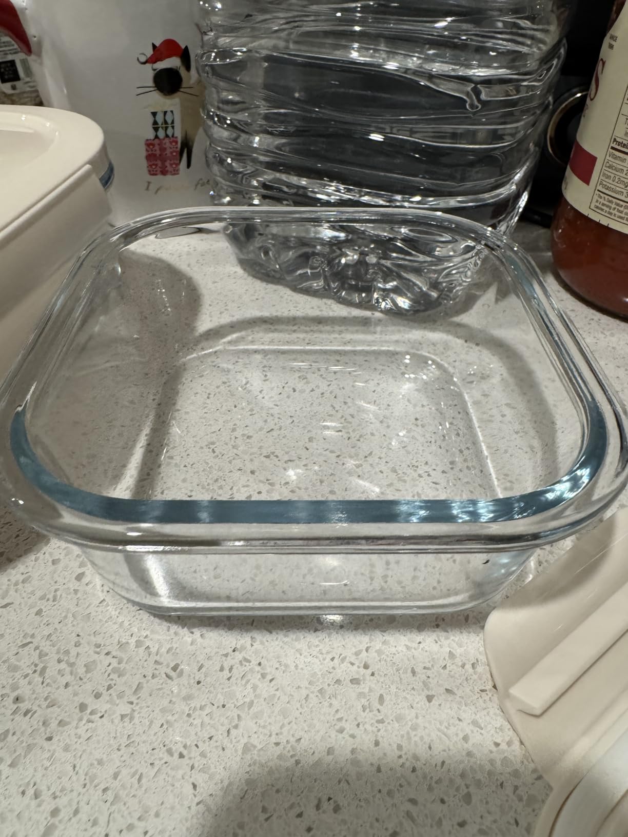 3-Piece Rectangle Glass Vacuum Food Storage Containers Set with Hand Pump & 10 Sealer Bags, Borosilicate Airtight Meal Prep Lids with Date Tracker, Leakproof, Freezer & Microwave Safe [21/35/50 Oz] customer photo 1