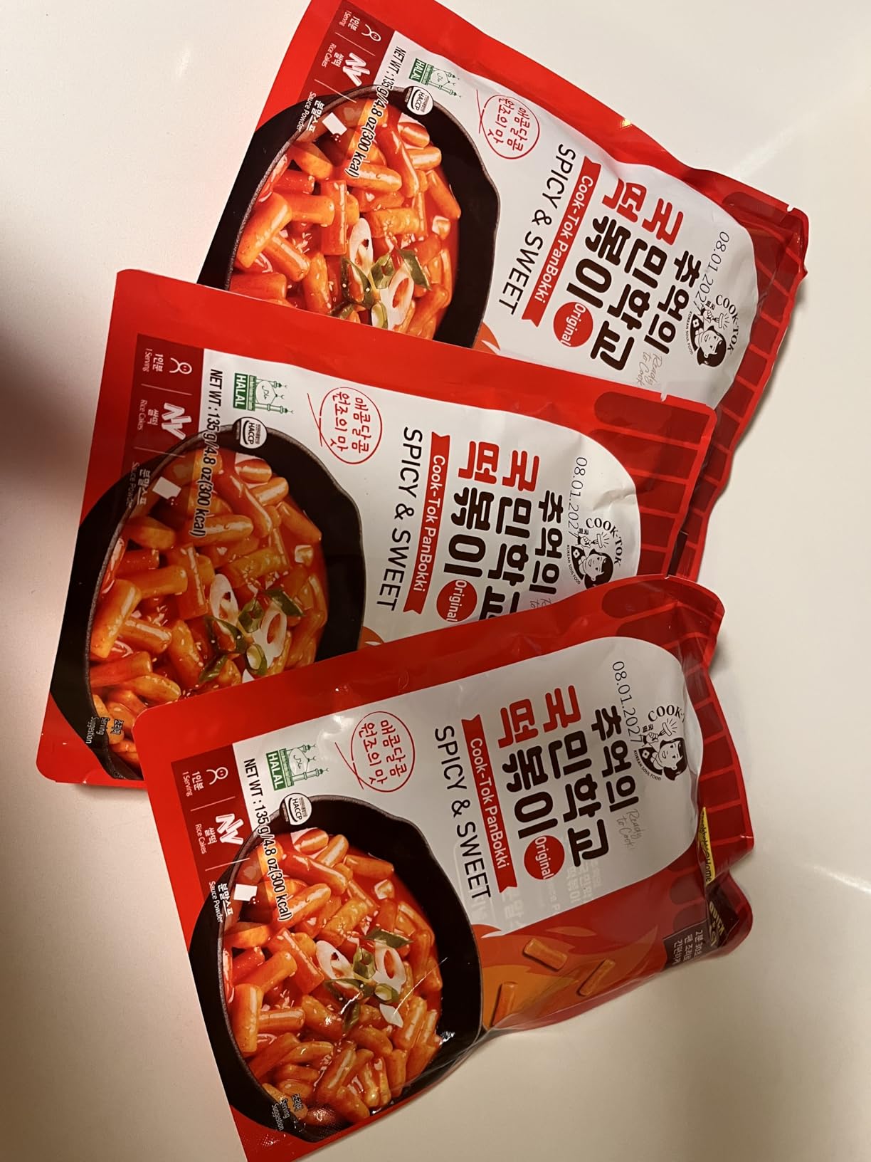 Korean Food Tteokbokki, Original Flavor, Rice Cake & Sauce Kit, 3 Pack Set | Complete Korean rice cake kit with traditional spicy sauce and easy preparation customer photo 1