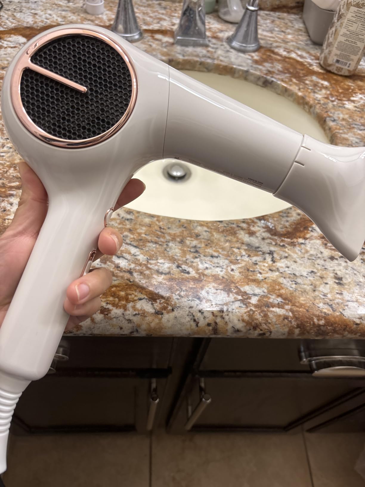JMW AIR B Compact Hair Dryer, Powerful BLDC Motor, Quiet High Speed Hair Dryer, Lightweight Fast Drying, Ionic Blow Dryer for Frizzy Hair, Travel Friendly customer photo 1