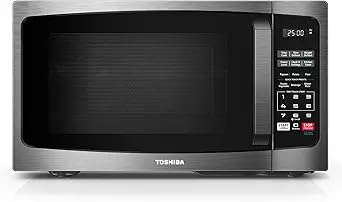 TOSHIBA Microwave Oven, 0.9 Cu.Ft, 900W, Black Stainless Steel customer photo 1