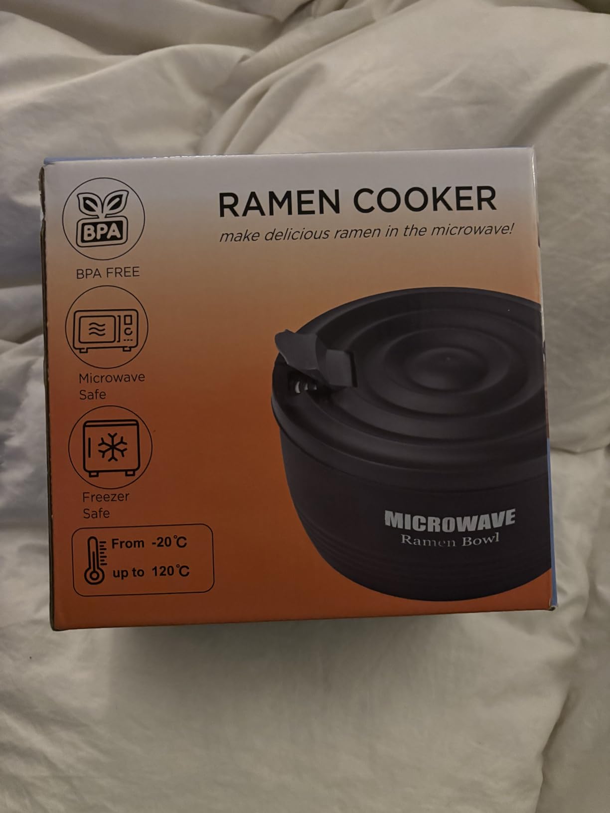 Layron Large Ramen Bowl, Ramen Noodle Bowls Microwavable 45 oz, Ramen Cooker, Microwave Pasta Cooker, Ramen Bowl Microwave Gift for College Boys Girls Male Female Dorm Room (black) customer photo 2