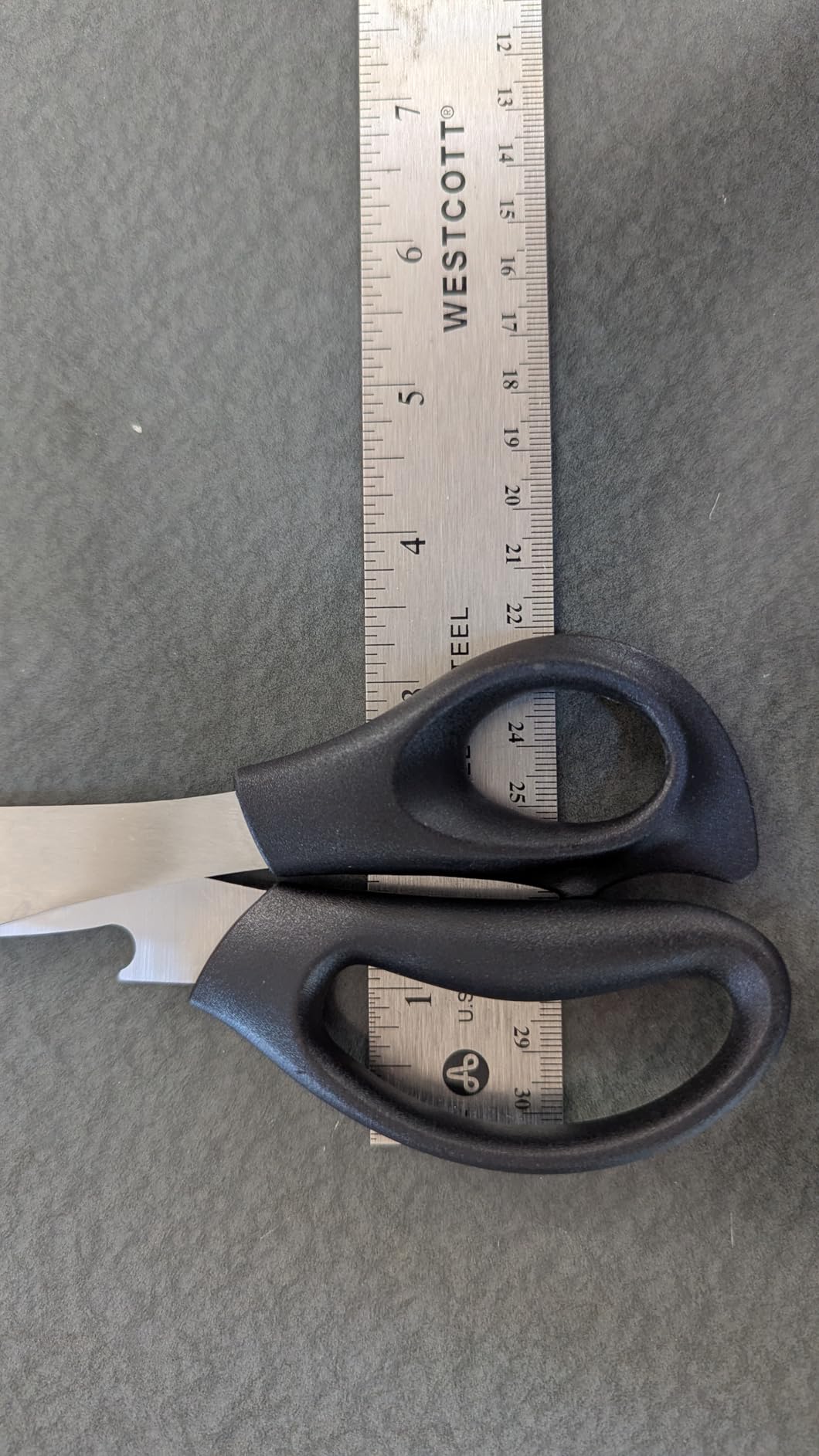 Heavy Duty BBQ Shears, Super Sharp All Purpose Kitchen Poultry Shears, Korean Barbeque Scissors with Anti-slip Handle, Serrated Blades with Bottle Opener function customer photo 1