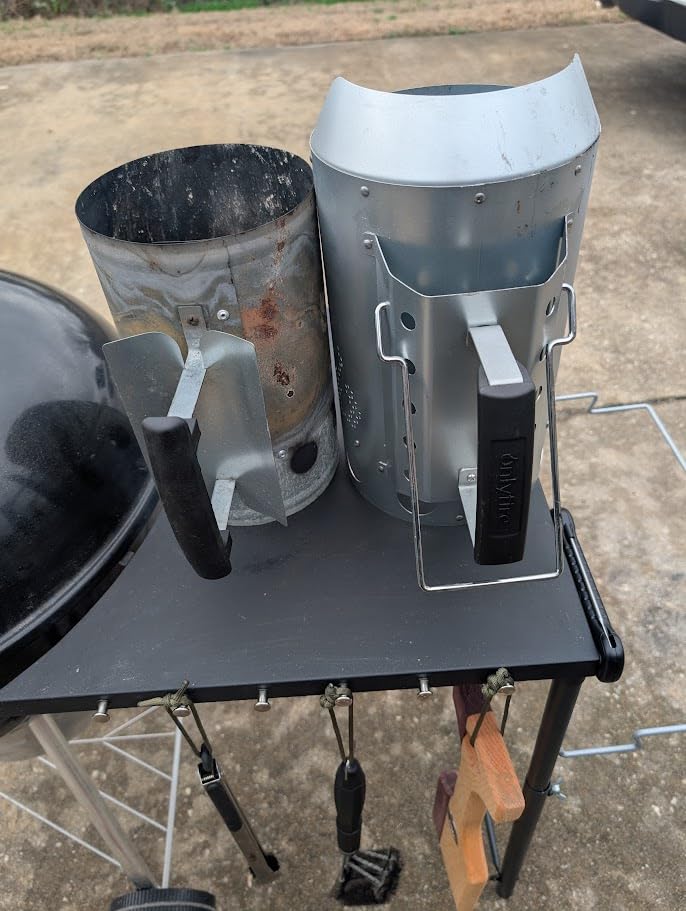 onlyfire Heavy Duty Deluxe BBQ Chimney Starter, Stainless Steel Charcoal Chimney Starter for Charcoal Grills Barbecue Fire Starter with Heat Shield & Stay-Cool Handle customer photo 1