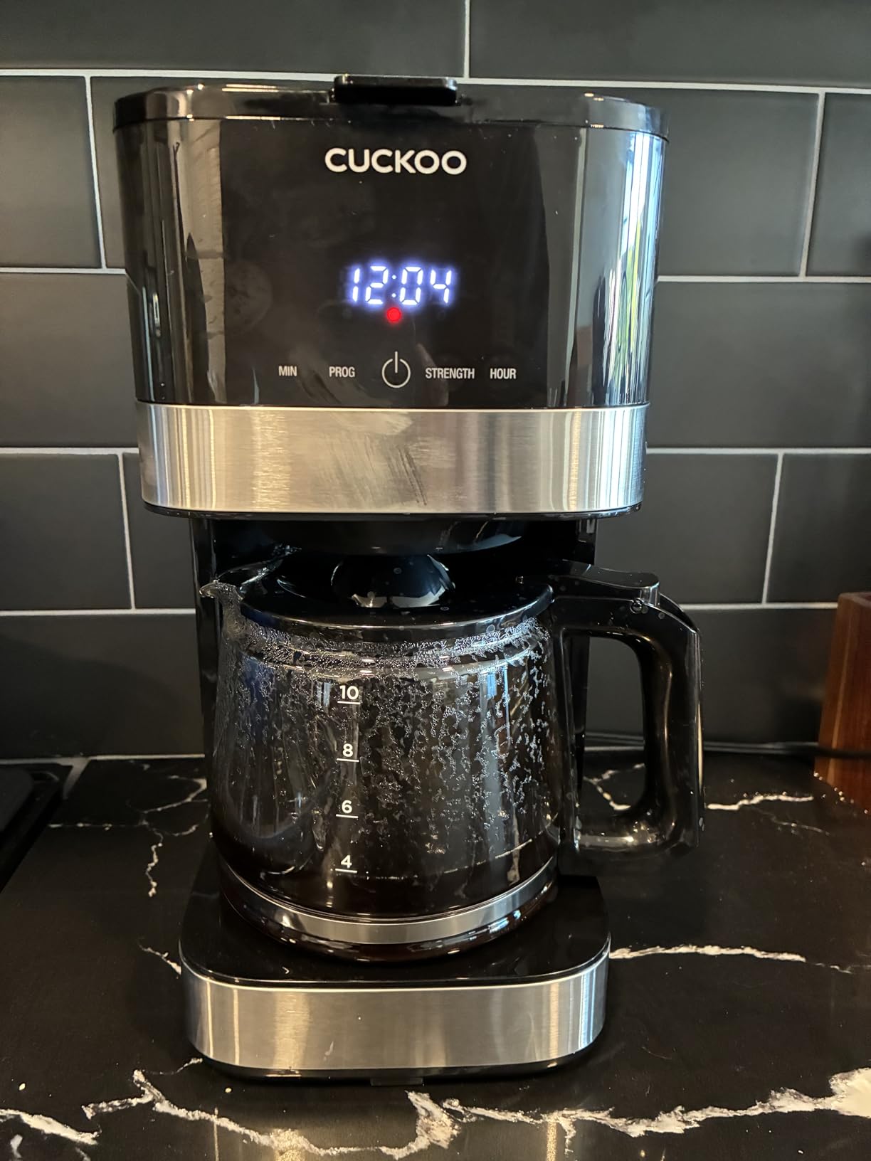 CUCKOO Classic 10-Cup Drip Coffee Maker, Easy To Use Coffee Machine with Programmable Timer, Includes Glass Coffee Pot with Two Brew Strength Settings and Reusable Mesh Filter (CCM-BD011B) customer photo 1