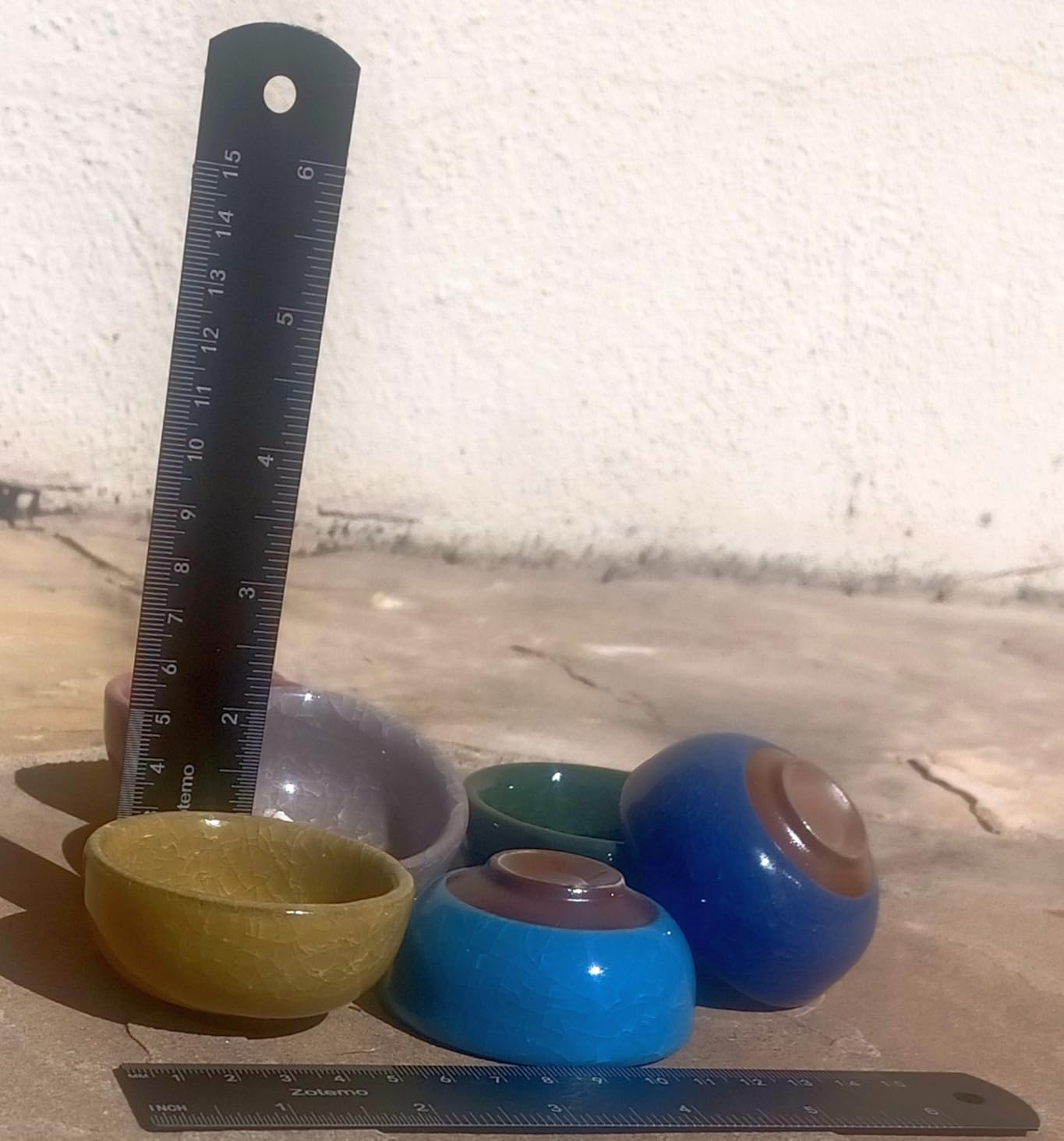 Foraineam 12 Pieces Ceramic Sake Tea Cups, Korean Soju Shot Glasses Sets, 1 oz / 30ml Tiny Sake Cup, Chinese Kungfu Style Teacups Drinkware Handcrafted Tea Accessories with Gift Box Packaging customer photo 2