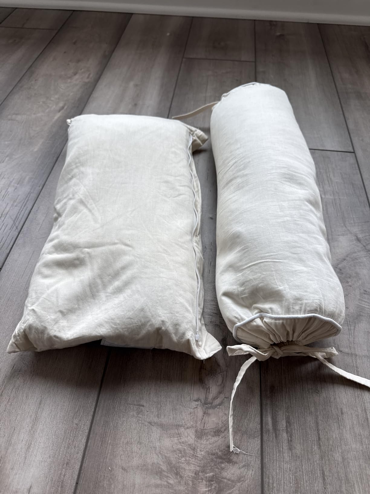LOFE Buckwheat Pillow - 3 Point Support Buckwheat Hull Pillow for Less Pain, 2IN1 Tartary Buckwheat Neck Roll Pillow for Best Support, Adjustable Cervical Neck Pillow with Organic Cotton Pillowcase customer photo 1