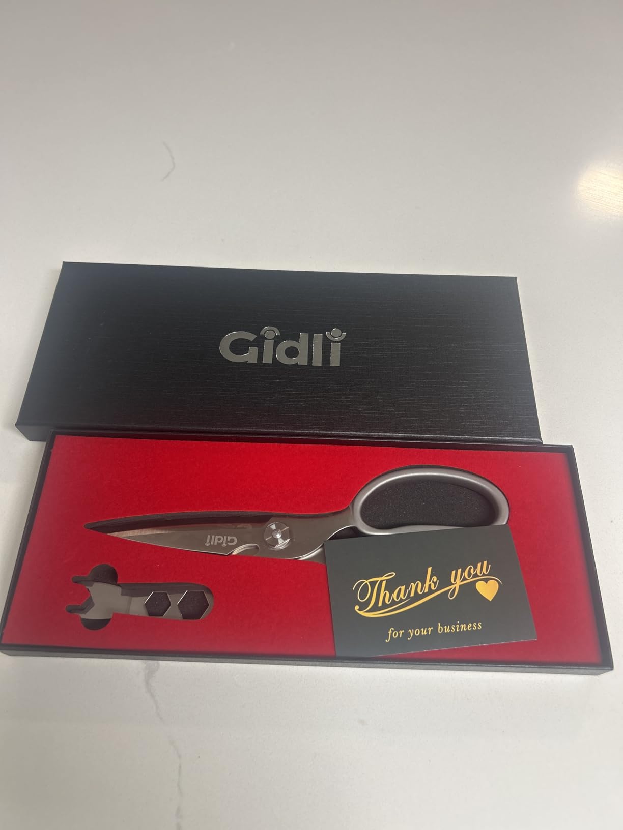 Premium Kitchen Scissors by Gidli - Lifetime Replacement Warranty* - Heavy Duty Kitchen Shears for Food - All-Purpose Stainless Steel Scissors - Dishwasher Safe, Comes Apart for Easy Cleaning customer photo 2