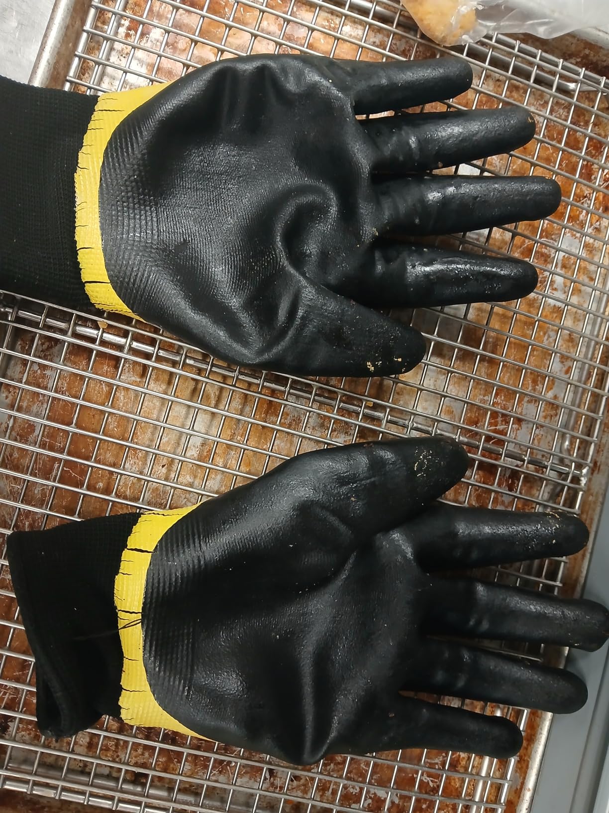 Hey Grill Hey Pitmaster Gloves | BBQ Gloves | Heat Protection up to 500°F or 260°C | High Temp Resistance | Fireproof Glove for Grilling Smoking Barbecue | Washable Mitts | Waterproof | Size - Large customer photo 1