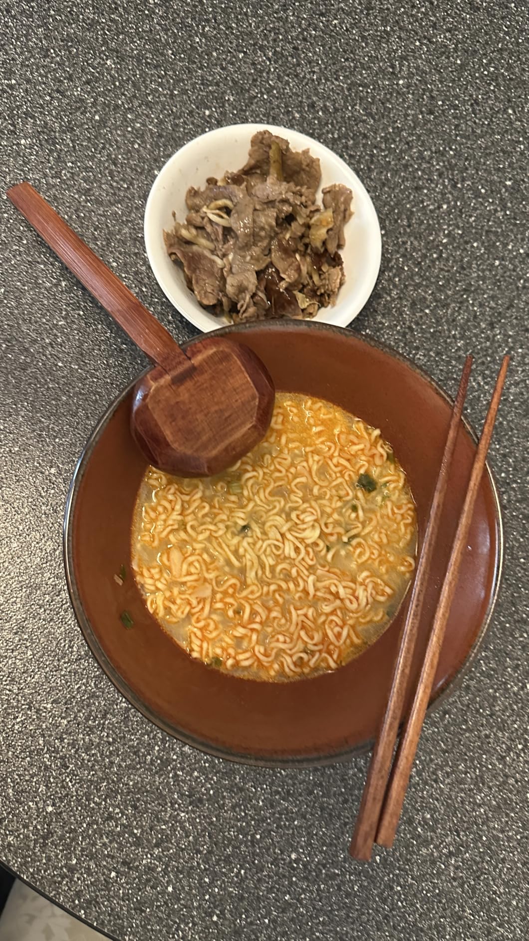 8 Inch Ceramic Ramen Bowl Set of 2, 40oz Japanese Bowls with Spoons & Chopsticks, Durable, Microwave & Dishwasher Safe, Perfect for Ramen, Pho, Salad, Soup, Noodles customer photo 1