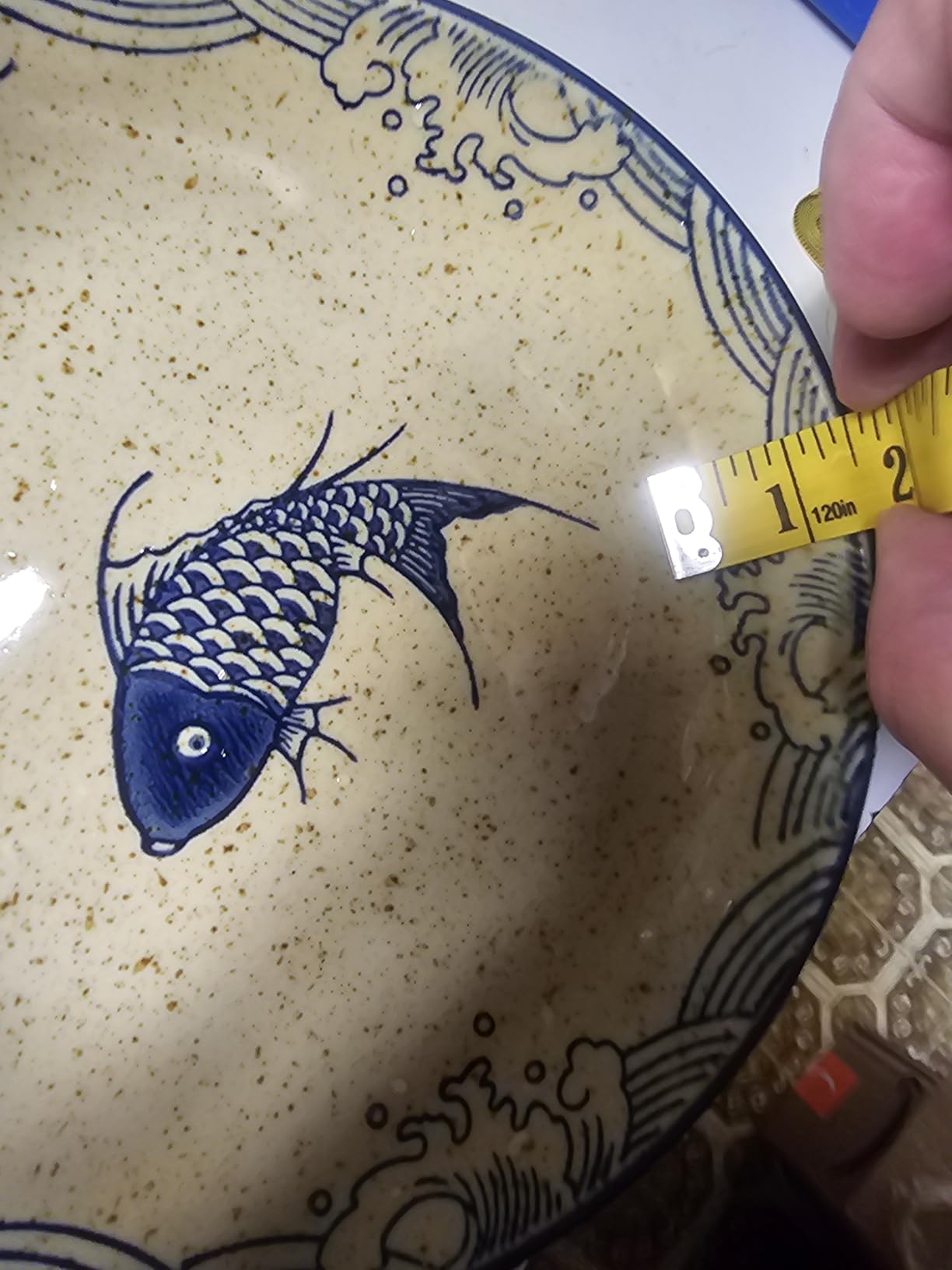 4-Piece Blue Ceramic Dinnerware Set, Plate, Dish, Bowl, Spoon, Japanese Hand-painted Porcelain Tableware set, A Good Tableware, Microwave & Dishwasher Safe customer photo 1