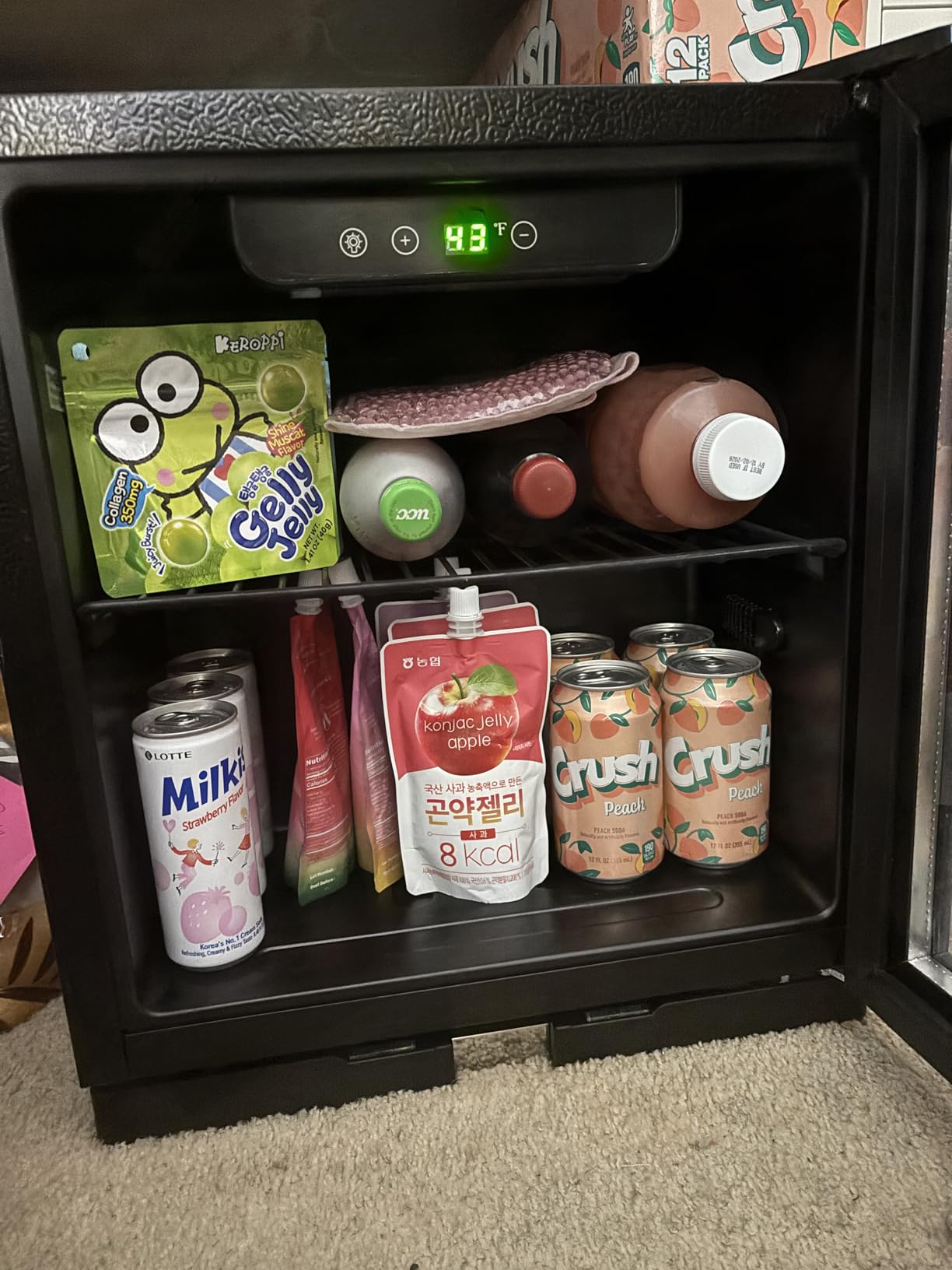 Antarctic Star 18L Beverage Refrigerator Cooler 24Can, Mini Fridge with Quiet Compressor, LED Light, Freestanding Small Fridge with Electronic Temperature Control for Home and Bar (40-61 ℉) customer photo 1