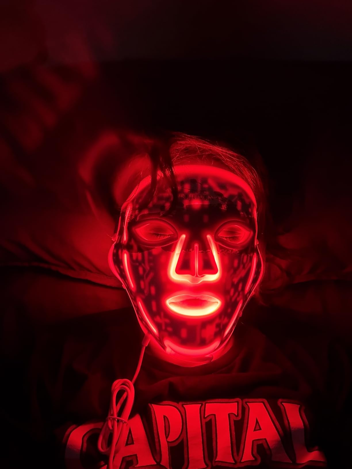 RENPHO 4D Red Light Therapy Mask for Face 2026, 324 LEDs Full Face Coverage & 3 Light Modes, Cordless LED Red Light Therapy Face Mask for Home Use & Travel customer photo 2