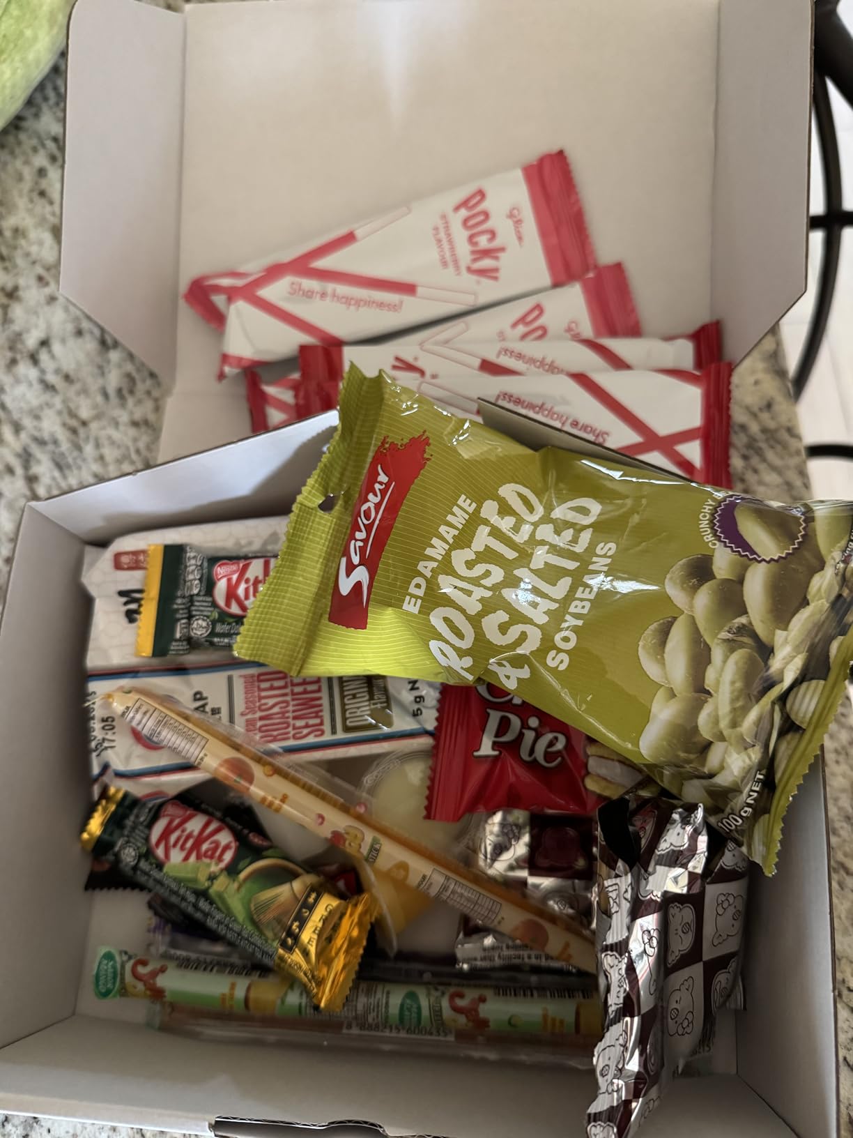 Premium Asian Snack Box (22 Pc) - International Variety Pack from Japan, Korea, and Indonesia - Featuring Pocky, KitKat & Choco Pie - Exotic Food Gift Set customer photo 1