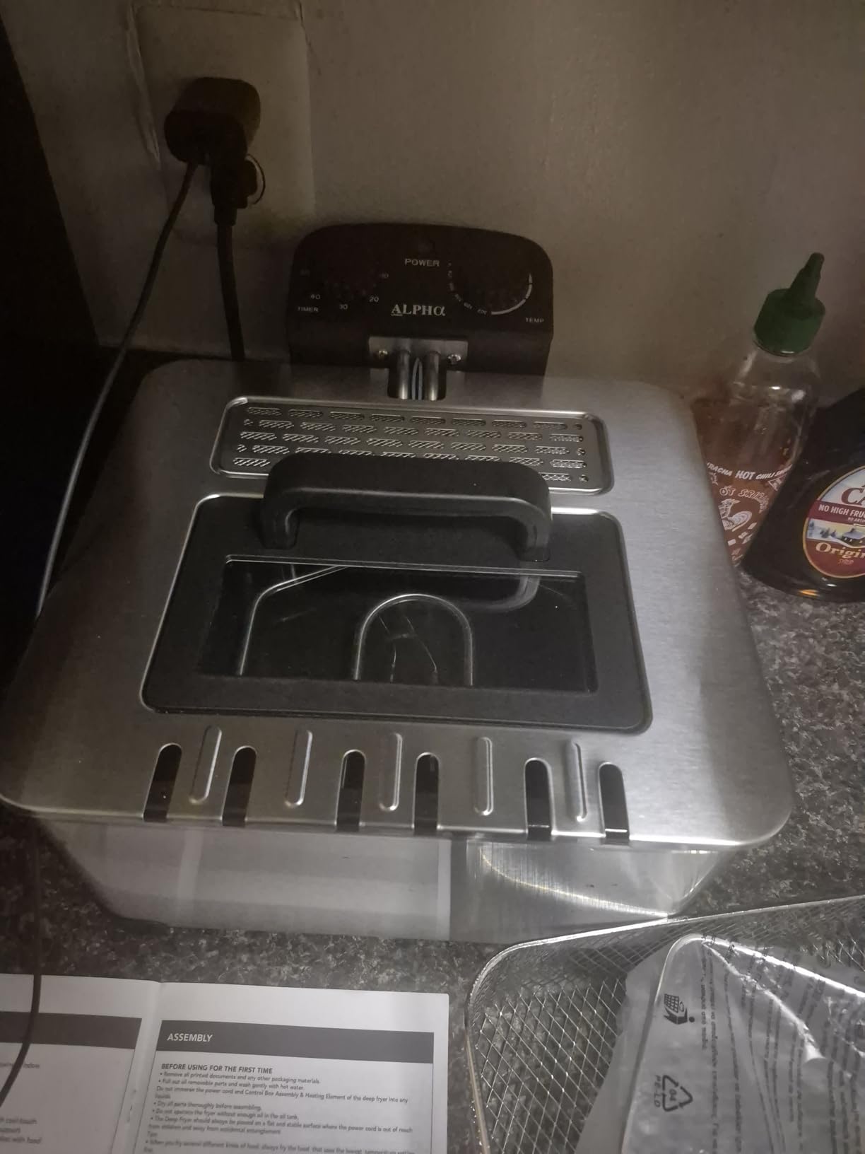 Alpha Living Electric Deep Fryer - 4.5L Deep Fryer with Basket with 2-Quart and 4-Quart Baskets - High-Grade Stainless Steel - Temperature Control and Timer - Ideal for Fried Chicken, Fries customer photo 2