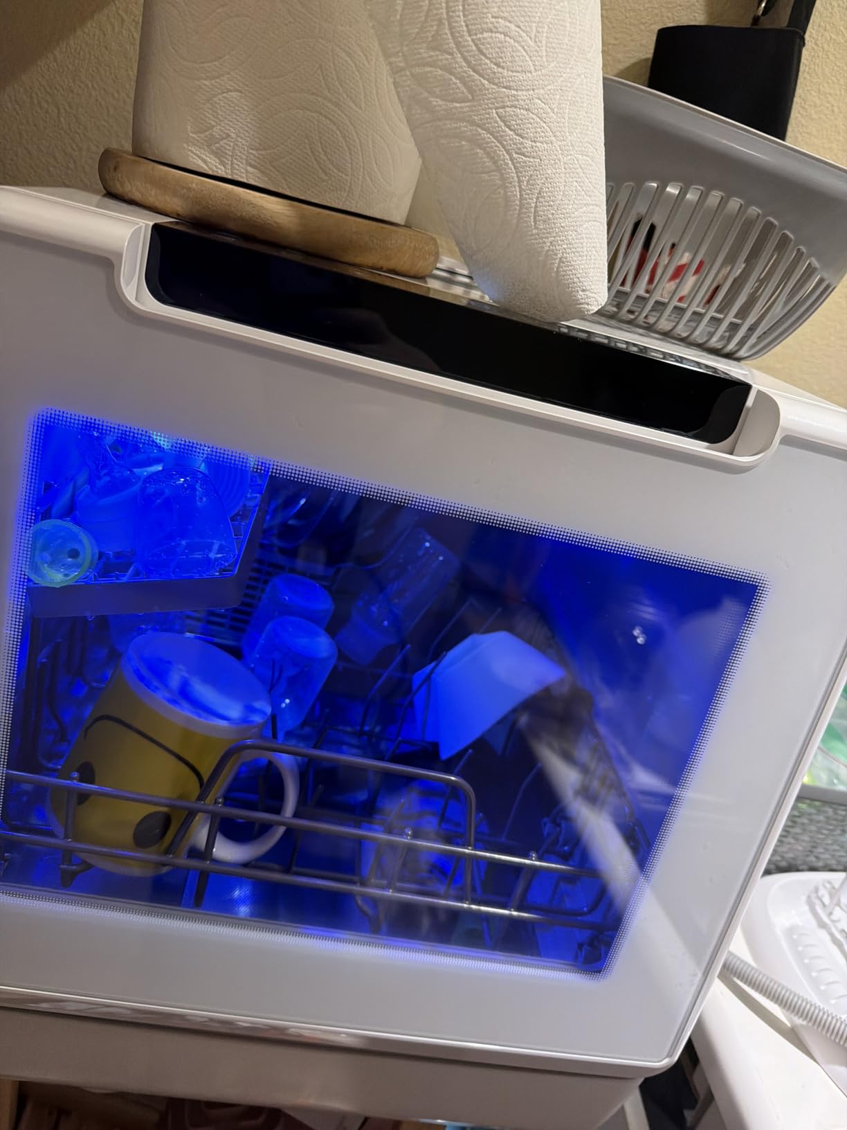 EUHOMY Countertop Dishwasher Portable, 8 Programs Mini Dishwasher with 5L Built-in Water Tank and Inlet hose, No Hookup Needed, Dish Washer with Self Clean/Baby Care/Air Dry, for Apartments & RVs customer photo 1