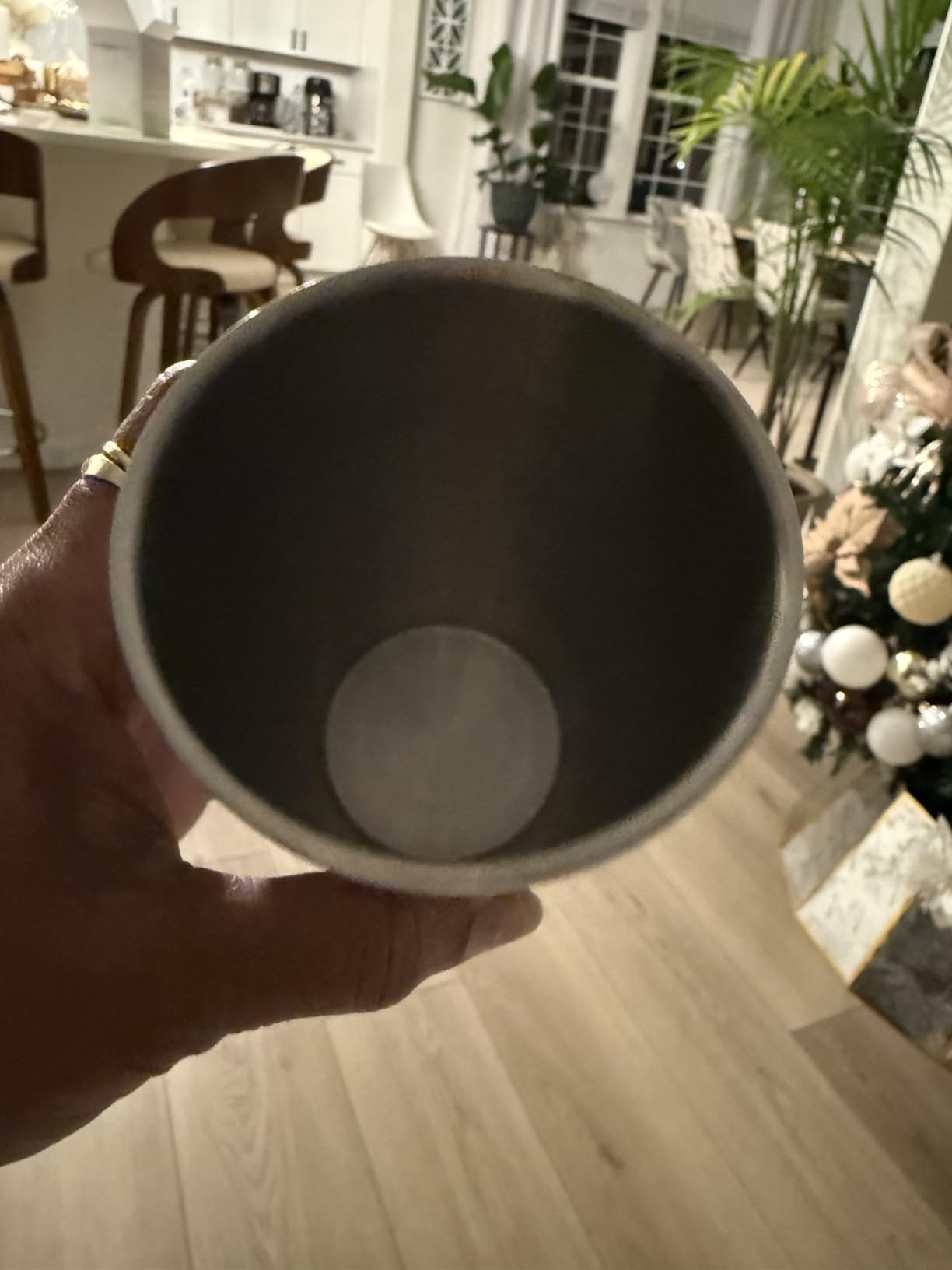 OMISTAR 4 Pcs Stainless Steel Double Wall Cups 15 oz, Korean Hammered Insulated Metal Cup, Unbreakable Stackable Water Tumblers for Beer, Beverage, Parties, Silver customer photo 1