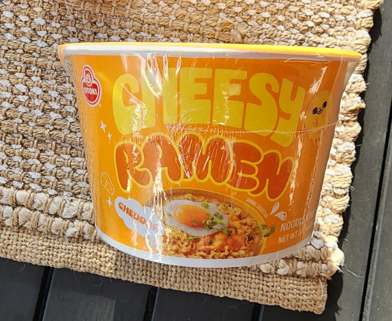 Cheesy Ramen Bowl - Cheddar Flavor | Non-Spicy, Creamy & Savory Korean Instant Bowl Noodles, 3.17 oz (Pack of 6) customer photo 1