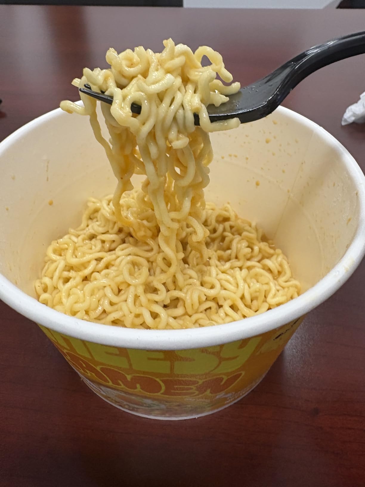 Cheesy Ramen Bowl - Cheddar Flavor | Non-Spicy, Creamy & Savory Korean Instant Bowl Noodles, 3.17 oz (Pack of 6) customer photo 2