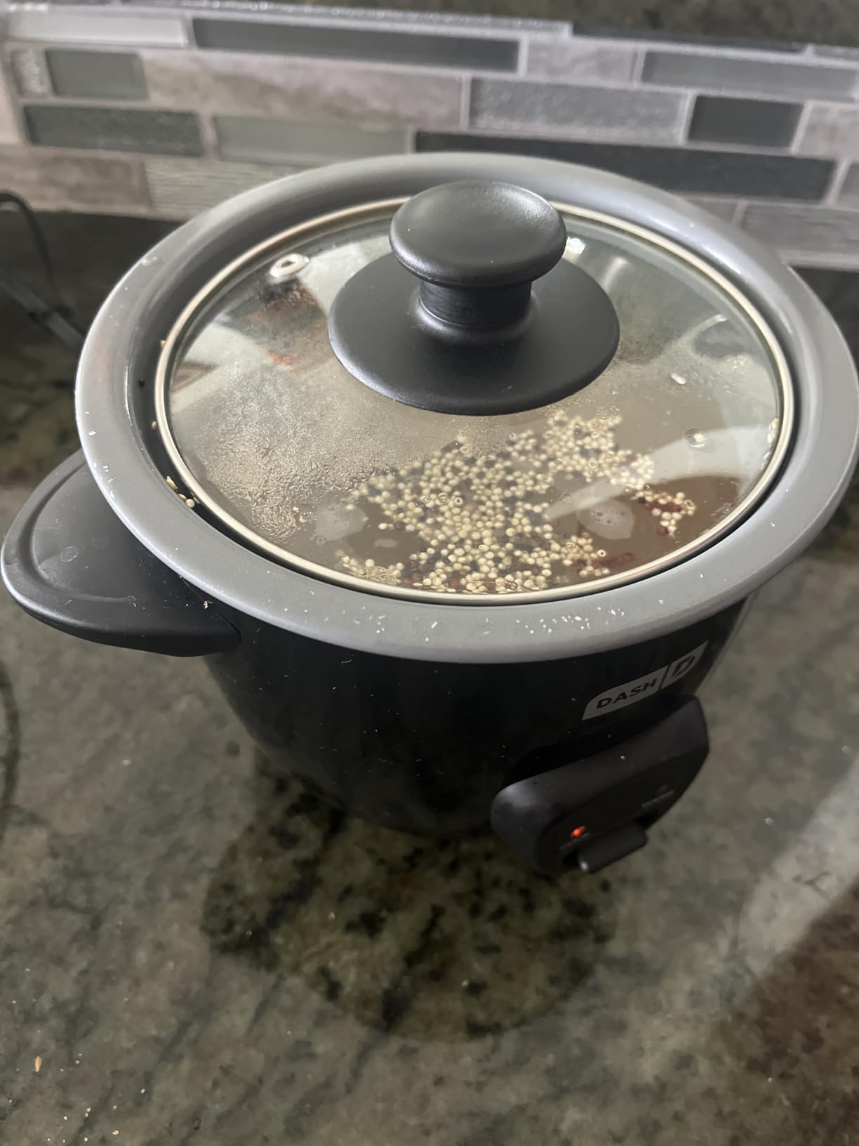 Dash Mini Ceramic Rice Cooker - Designed for Single-Serve Cooking - Compact Rice Cooker with Nonstick Removable Pot, Keep Warm Function & Easy-to-Clean Sleek Design - Aqua Ceramic customer photo 1