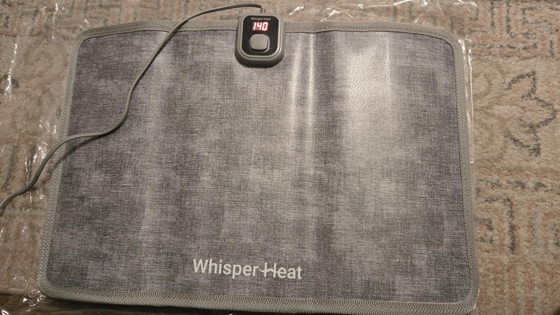 WhisperHeat™ Heated Floor Mat - Electric Tap-to-Activate Foot & Floor Warmer- Silent, Energy-Efficient Underfoot Heating Mat customer photo 1