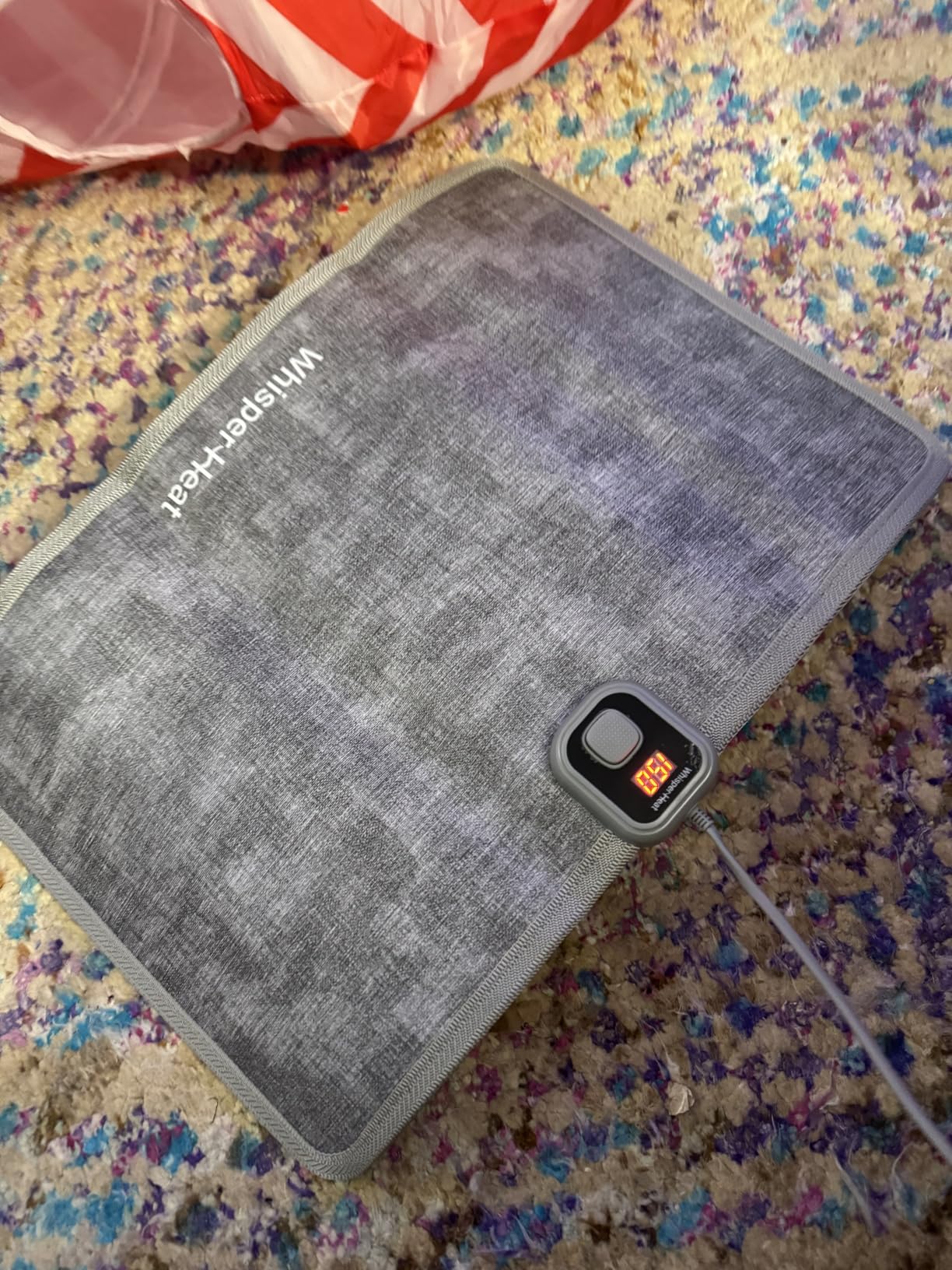 WhisperHeat™ Heated Floor Mat - Electric Tap-to-Activate Foot & Floor Warmer- Silent, Energy-Efficient Underfoot Heating Mat customer photo 2
