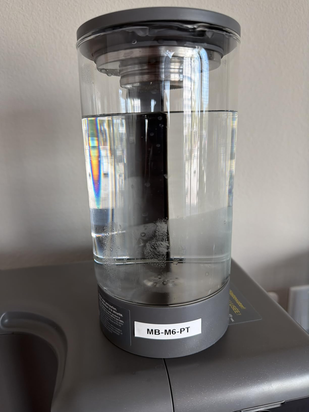 Waterdrop M6H Instant Hot Reverse Osmosis System Countertop Water Filter, 7-Stage, NSF/ANSI 58 & 372 Certified, 3:1 Pure to Drain Ratio, 5 Temperature Options, RO System with Glass Pitcher, BPA-Free customer photo 1