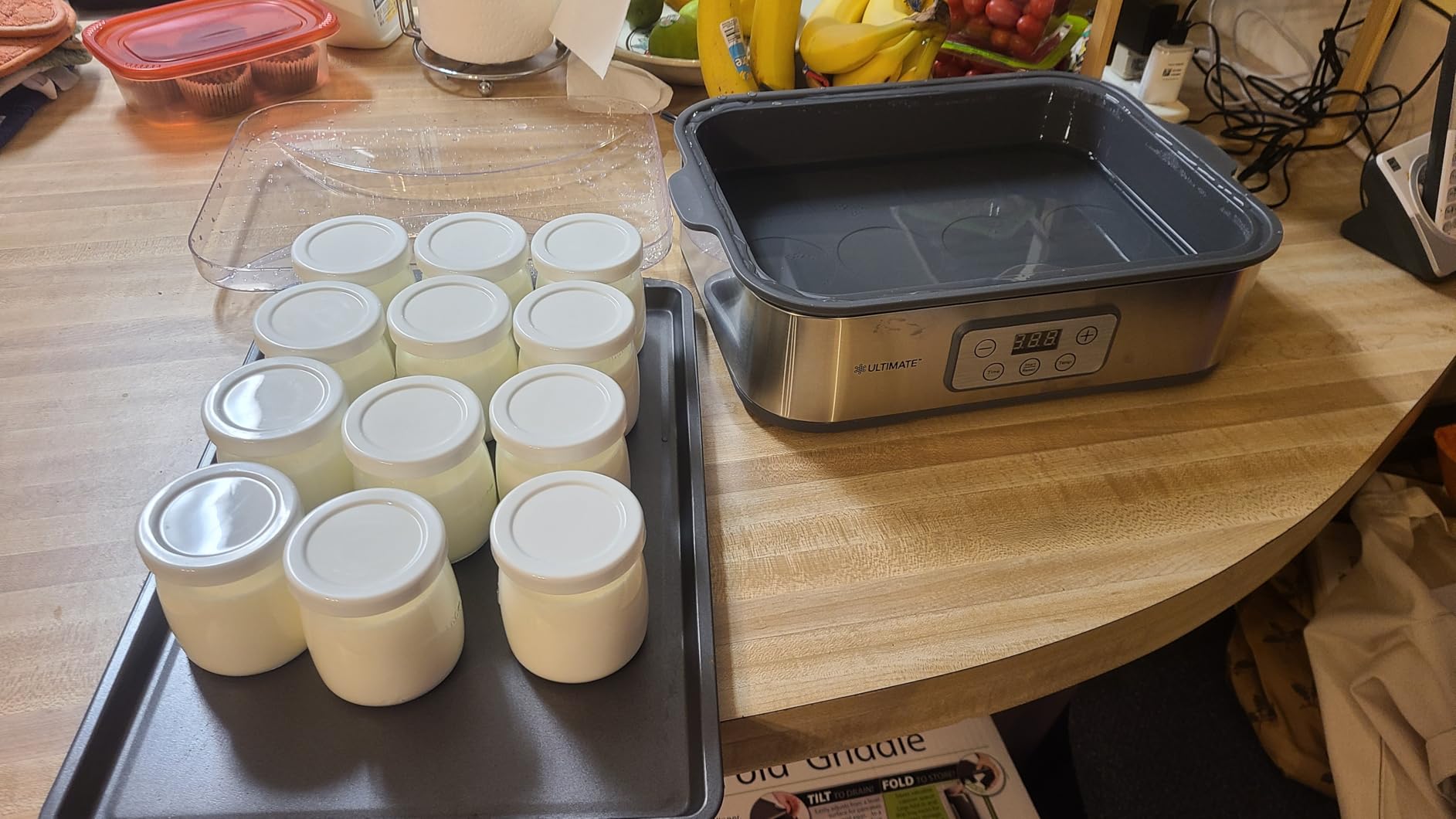 Ultimate Probiotic Yogurt Maker XL with 50% More Capacity, Adjustable Time & Temp Control, Make Trillions of Live Probiotics at Home to Support Gut Health, UNLIMITED LIFETIME WARRANTY (12-Jar Model) customer photo 2