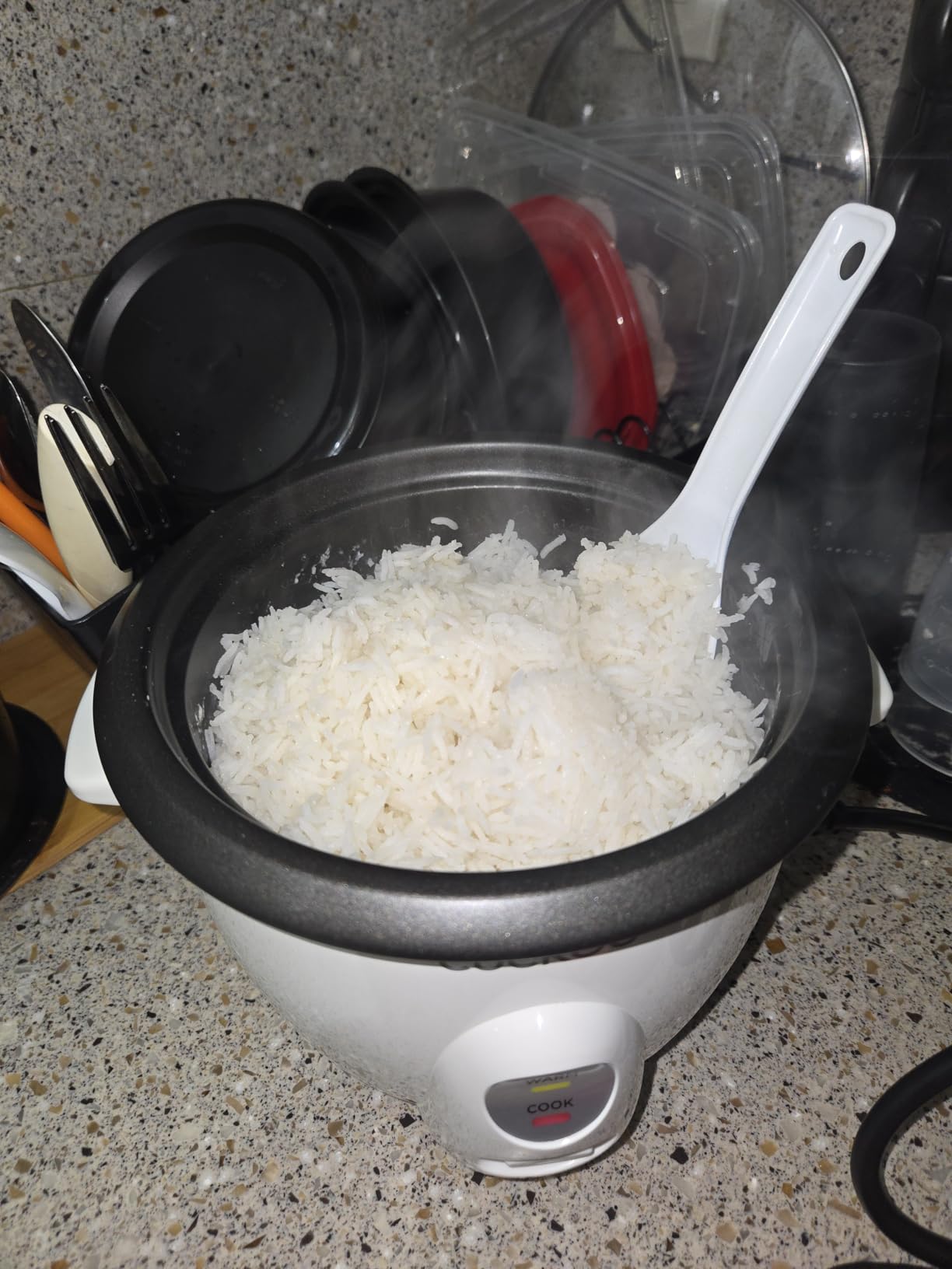 CUCKOO One Touch Rice Cooker 3-Cup (Uncooked) / 6-Cup (Cooked), Mini Rice Cooker & Warmer with Steamer Tray, Versatile Grain Cooker, Soup Maker, Auto Keep Warm, White (CR-0301C) customer photo 1