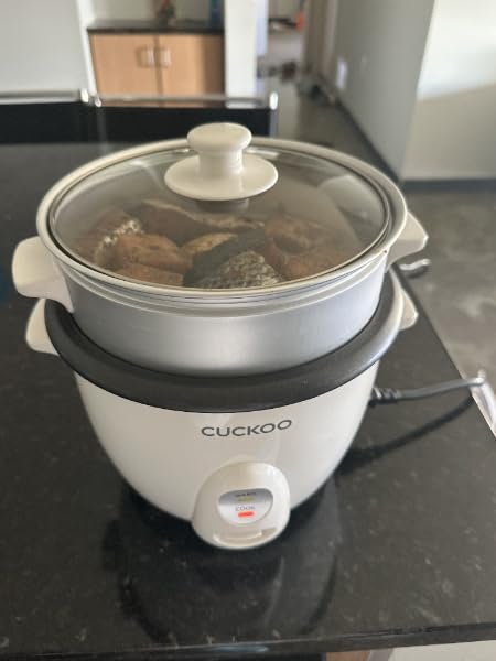 CUCKOO One Touch Rice Cooker 3-Cup (Uncooked) / 6-Cup (Cooked), Mini Rice Cooker & Warmer with Steamer Tray, Versatile Grain Cooker, Soup Maker, Auto Keep Warm, White (CR-0301C) customer photo 2