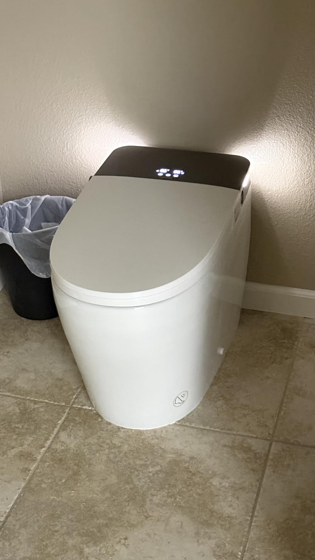 DeerValley Smart Toilet with Built-in Bidet, Auto Open/Close One Piece Toilet, 1000g MaP Auto Powerful Flush, Hot & Cold Bubble Spa Wash, Foam Shield, ADA Height, Built-in Pump for Low Water Pressure customer photo 1