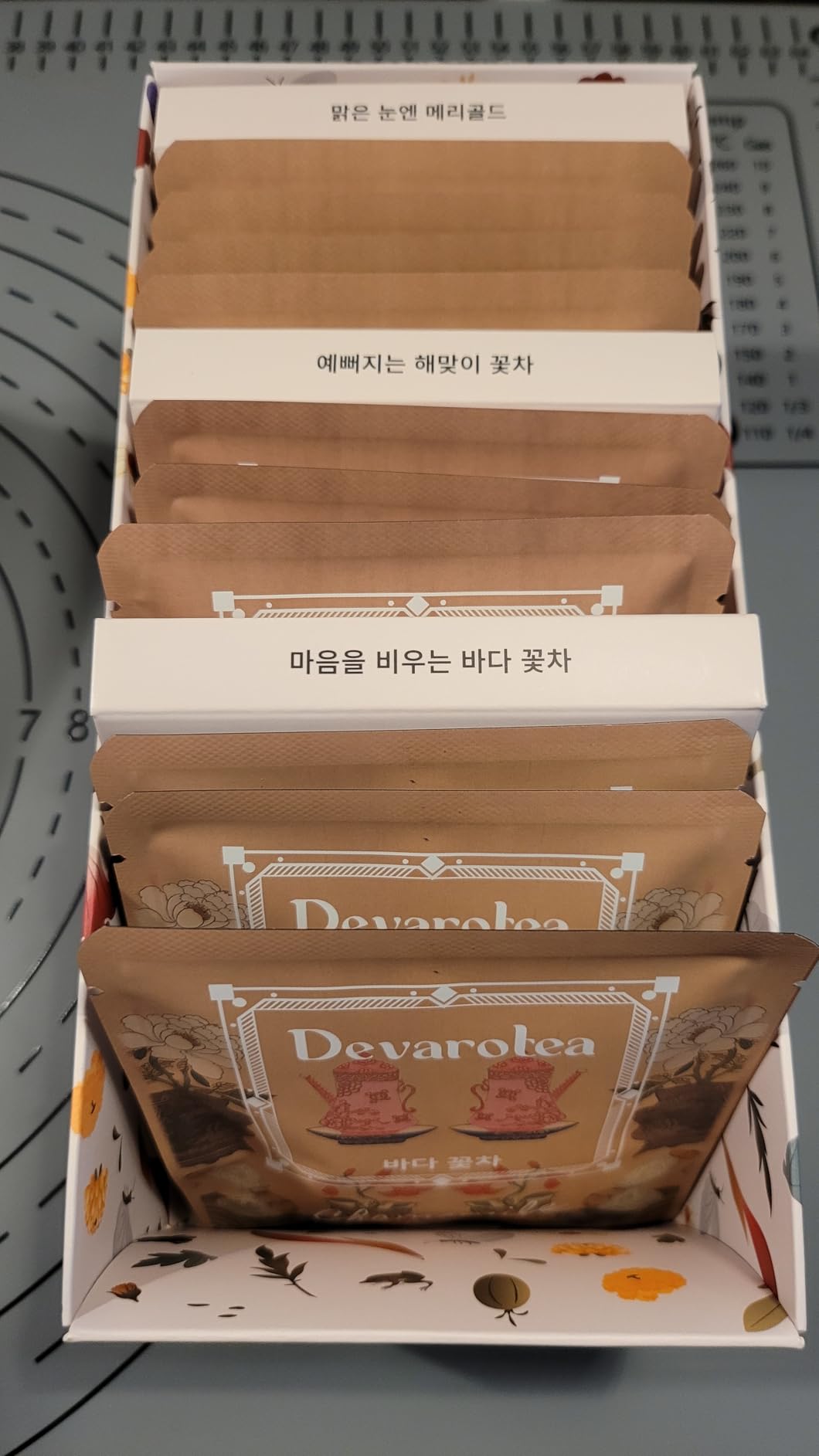 Korean Food Premium Flower Tea Gift Set Sinsaimdang Edition 10 Tea Bags | Organic caffeine-free flower tea gift set with 10 drip tea bags in assorted floral and herbal blends customer photo 2