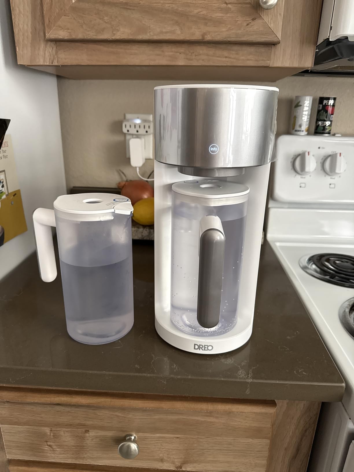 DREO Reverse Osmosis Water Filter Countertop, RO Filtration System, 3:1 Pure to Drain, TDS & Filter Life & Autofill Pitcher, Installation-Free, Self-Cleaning Water Purifier, RO Water Filter customer photo 2