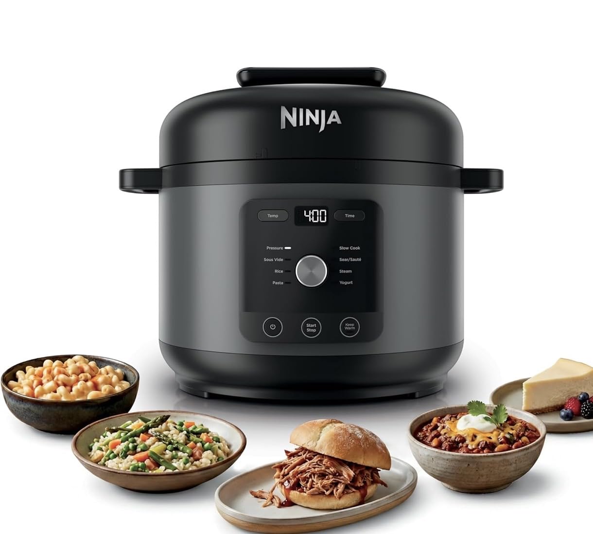 Ninja HyperHeat 9-in-1 Electric Pressure Cooker, 6.5 Qt Multi Cooker with Sear/Saute, Slow Cooker, Rice Cooker, Sous Vide, 1200W, Fast Cooking, PFAS-Free Pot, Dark Gray (PC201GY) customer photo 2
