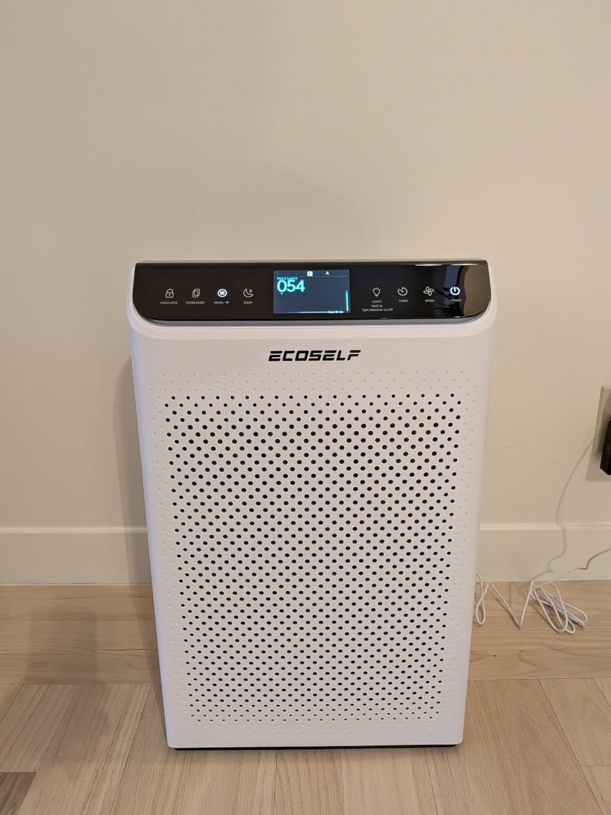 Air Purifier for Home Large Room Up to 3850Ft² with Washable Filter, HEPA Air Cleaner with AQI Display, Trend Graph, Smart App Control, Auto Eco Pet Sleep Modes for Allergies, HAP610WF, White customer photo 1
