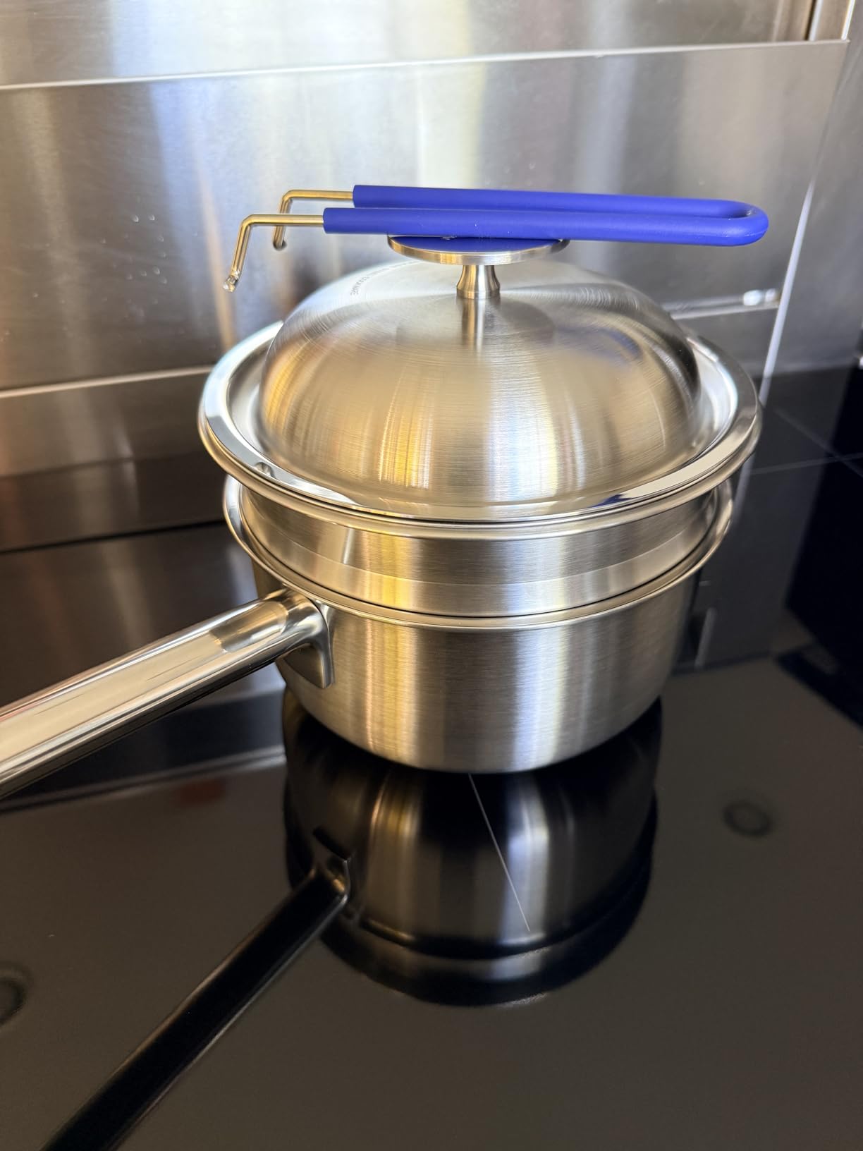 316 Stainless Steel 2.3 Quart Sauce Pan Baby Food Maker with Steamer Basket, Strainer & Lid, 3-in-1 Multi-Function Pot, 5-Ply Induction Cookware, Dishwasher & Oven Safe customer photo 2