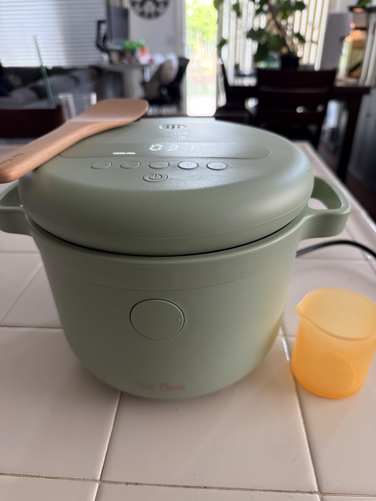 Our Place Rice Cooker | Compact Rice Cooker 3-Cup Uncooked / 6-Cup Cooked with Ceramic Nonstick Inner Pot | Fuzzy Logic Multi-Cooker for White & Brown Rice, Oatmeal & Grains | Delay Timer & Auto Keep Warm | Char customer photo 1