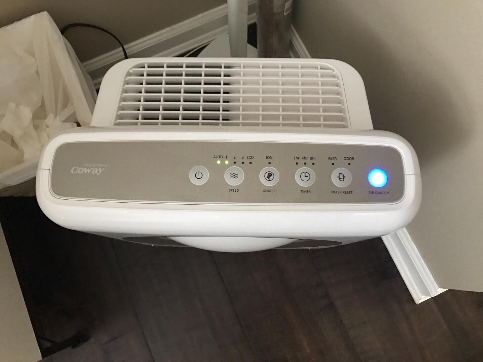 COWAY Airmega Mighty2 Air Purifier, Next Gen of AP-1512HH, for Large Room & Home Cleans up to 1,800 ft², IEST certified HEPA and Active Carbon for Allergies, Smoke, Dust, Pets & Mold, AP-1512N(W) customer photo 1