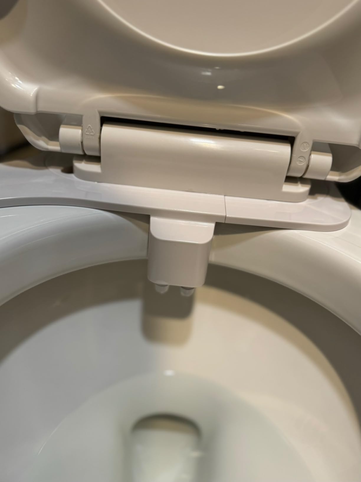 Ultra-Slim Bidet Attachment, Posterior&Feminine Wash-(Retractable Dual Nozzles), Non-Electric Bidet Attachment for Toilet Seat, Adjustable Fresh Cold Water Pressure, Stainless Steel Inlet (White) customer photo 1