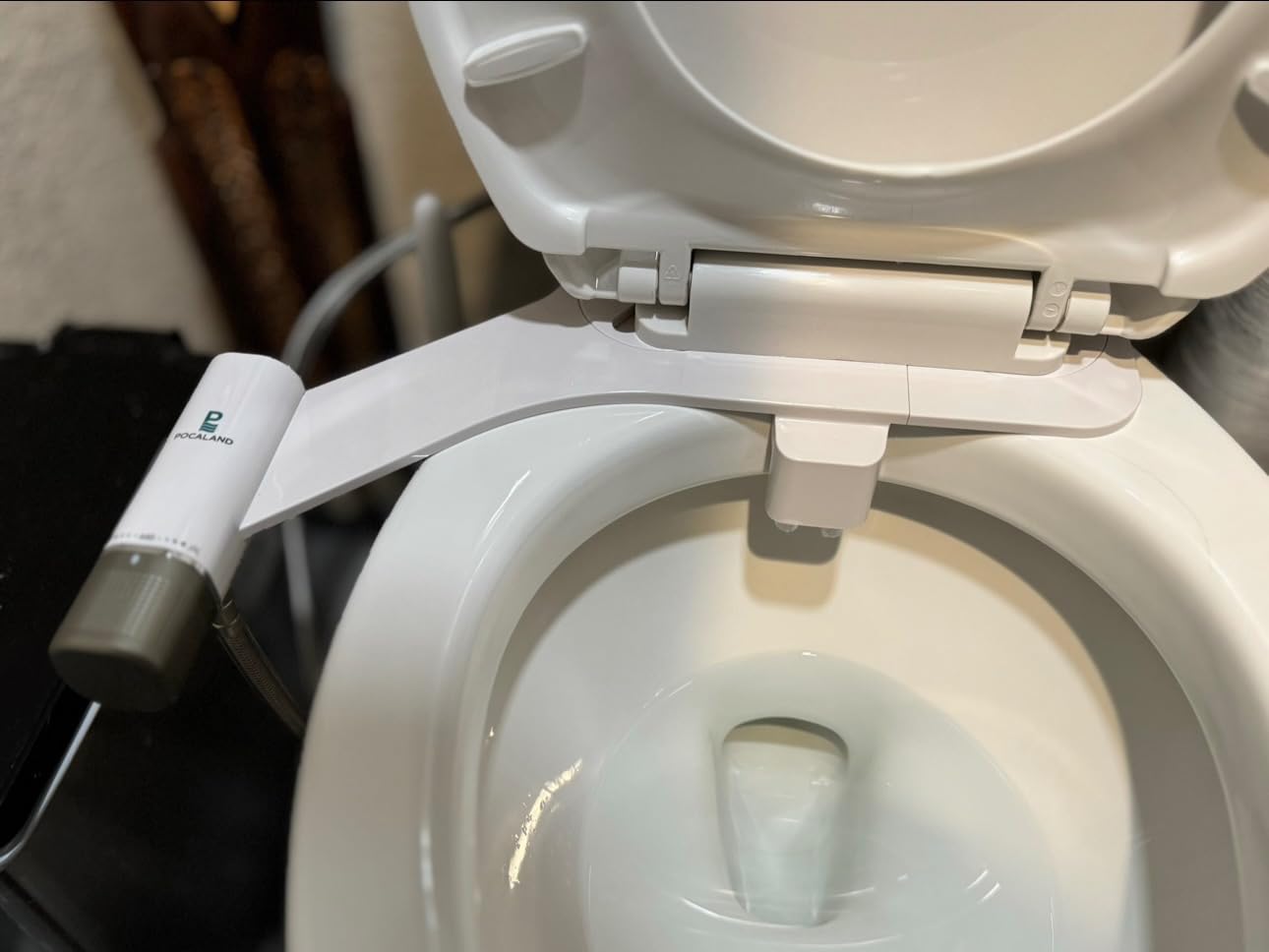 Ultra-Slim Bidet Attachment, Posterior&Feminine Wash-(Retractable Dual Nozzles), Non-Electric Bidet Attachment for Toilet Seat, Adjustable Fresh Cold Water Pressure, Stainless Steel Inlet (White) customer photo 2